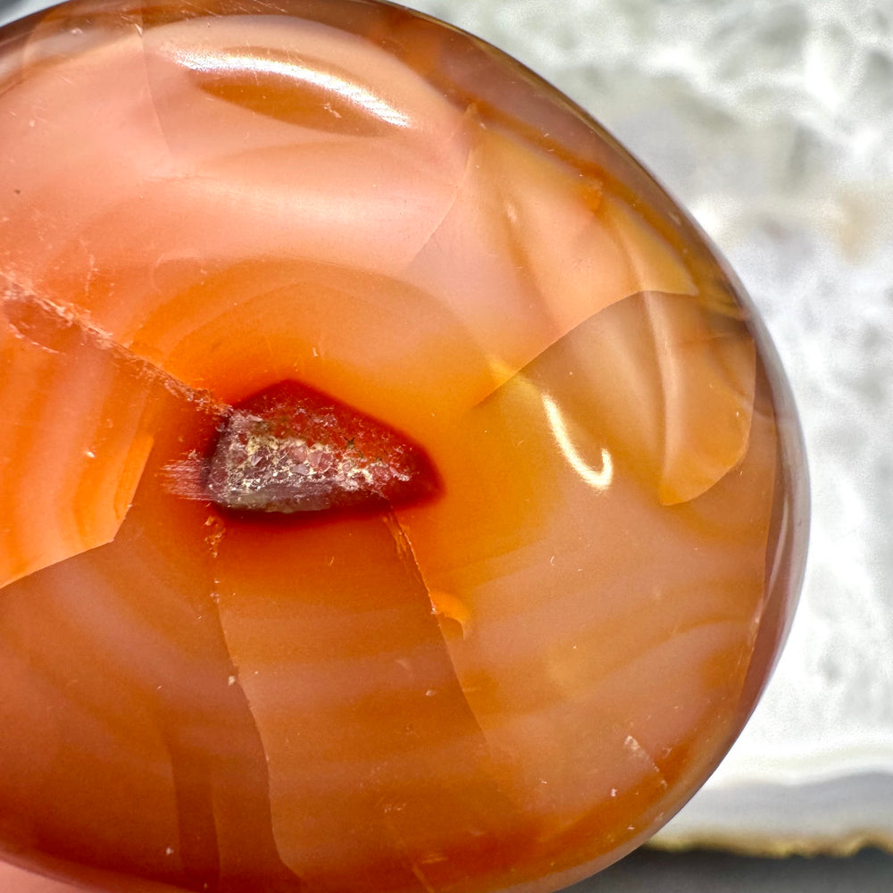 Carnelian Palm Stone