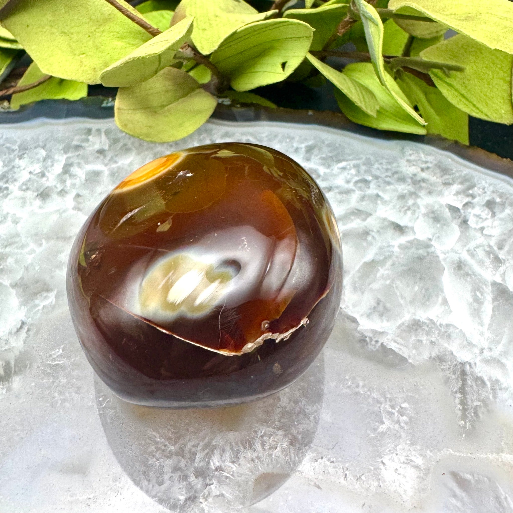 Carnelian Palm Stone