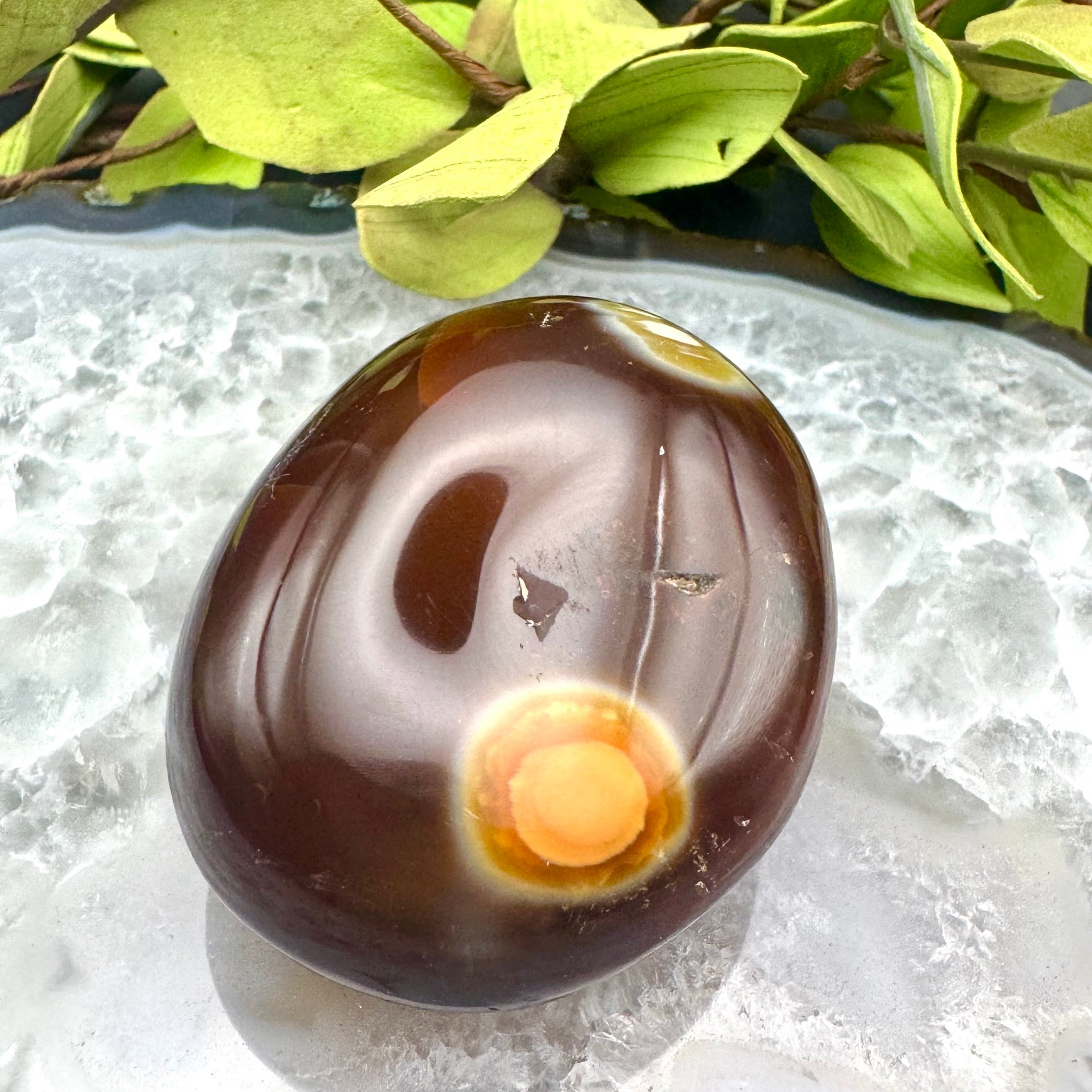 Carnelian Palm Stone