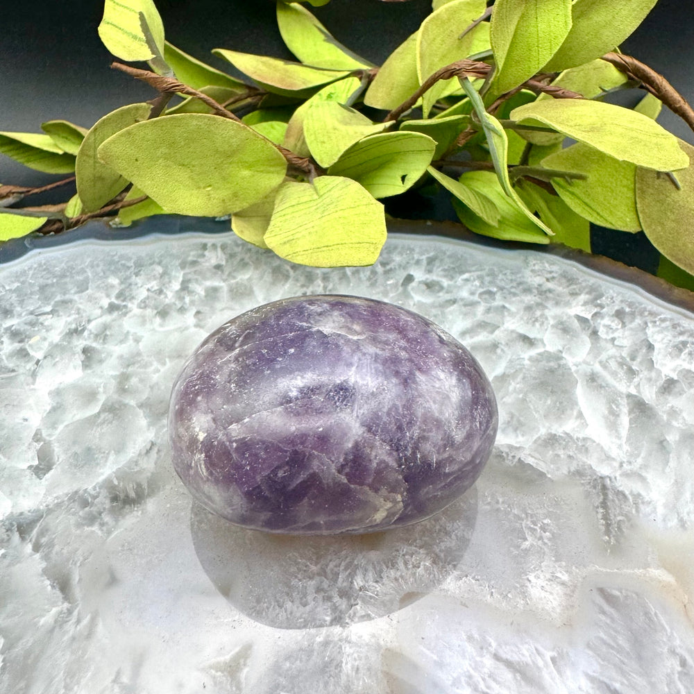 Lepidolite Palm Stone