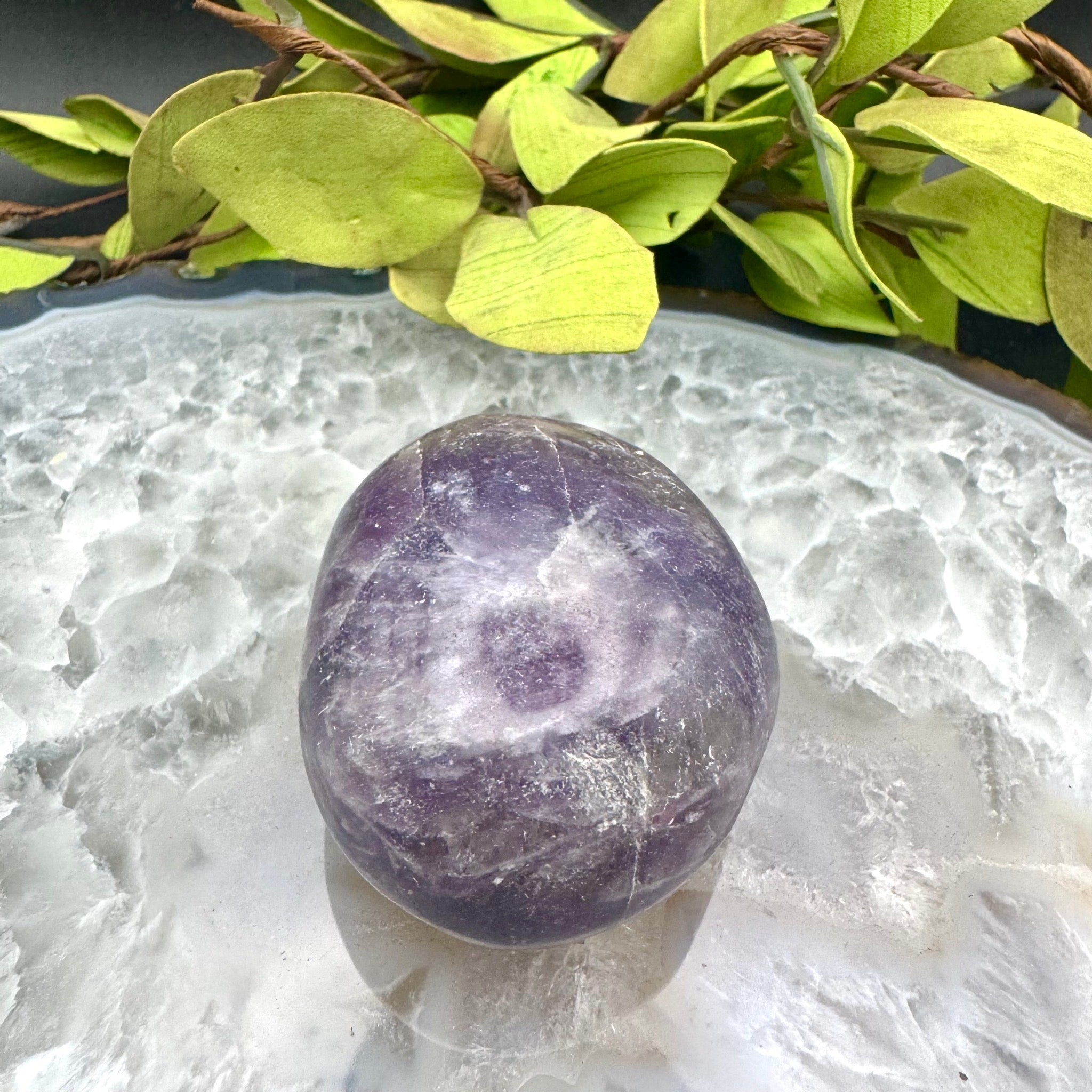 Lepidolite Palm Stone