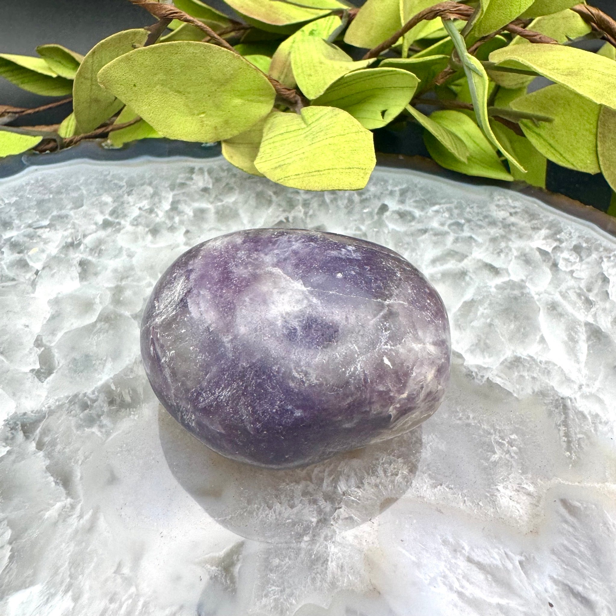 Lepidolite Palm Stone