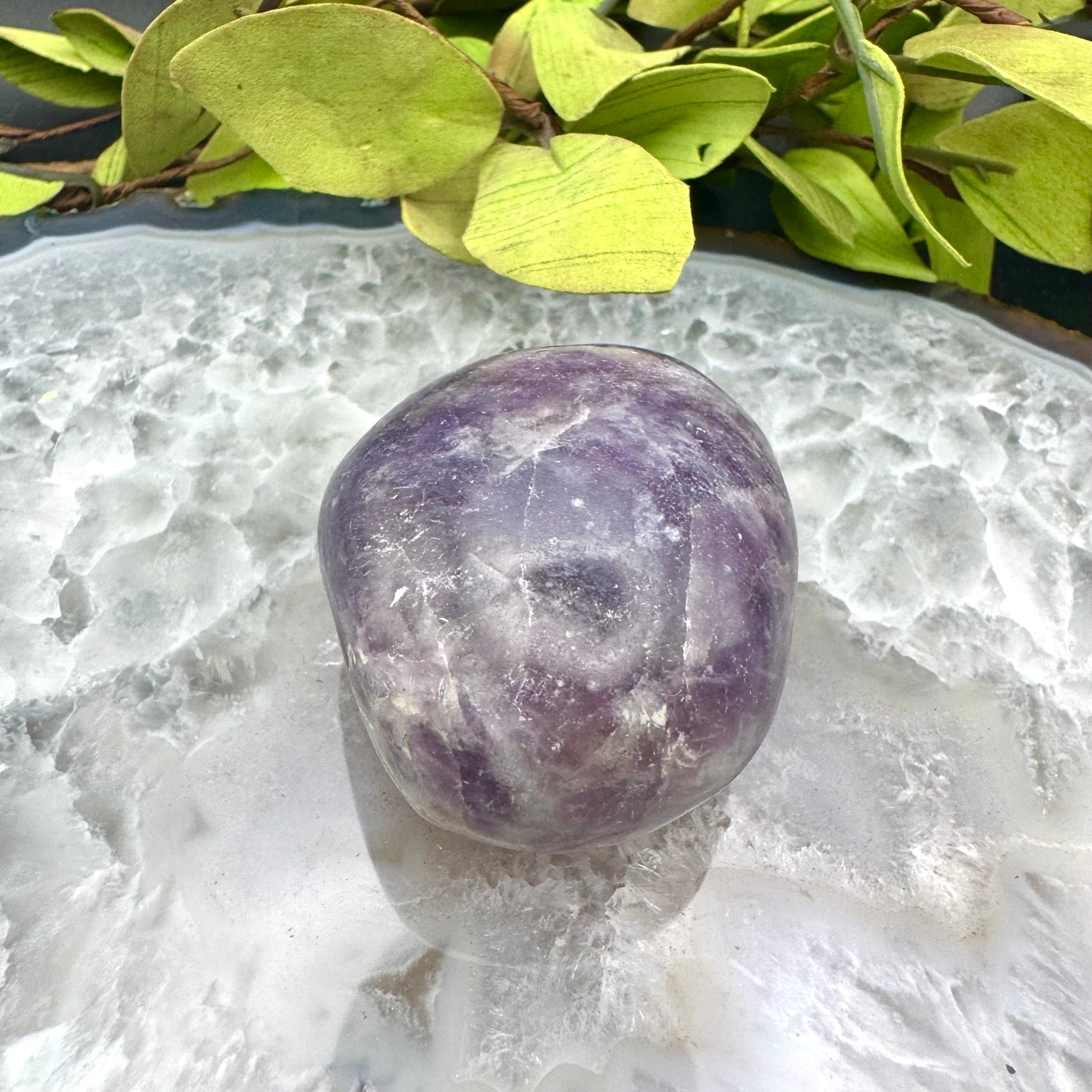Lepidolite Palm Stone