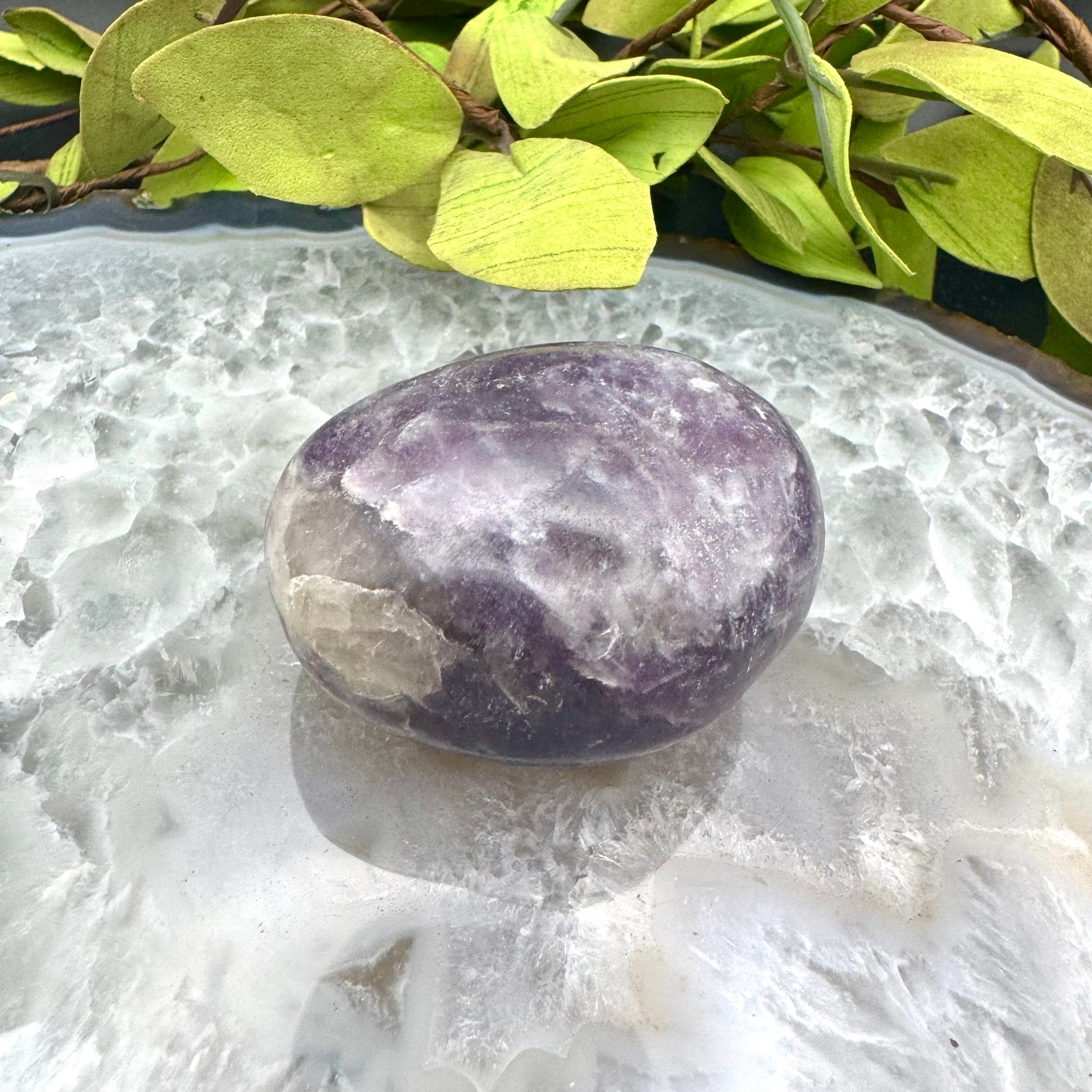 Lepidolite Palm Stone