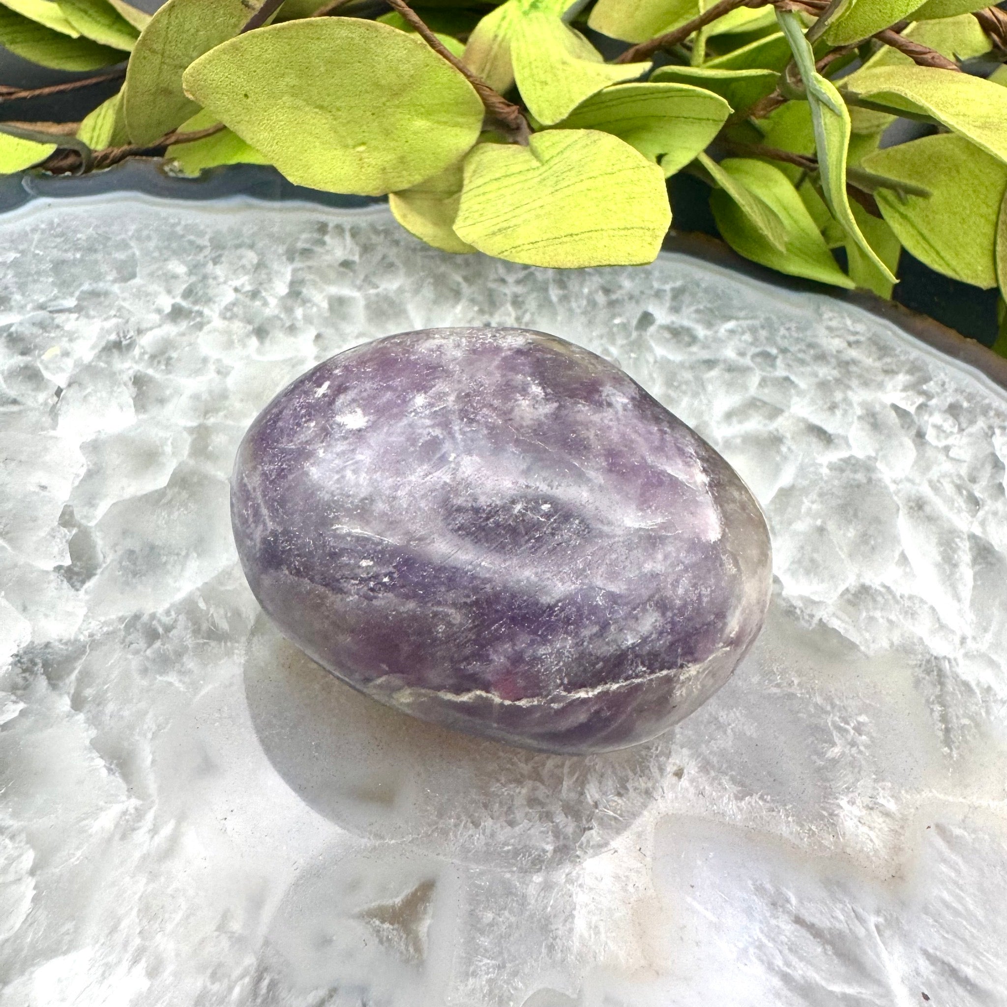 Lepidolite Palm Stone