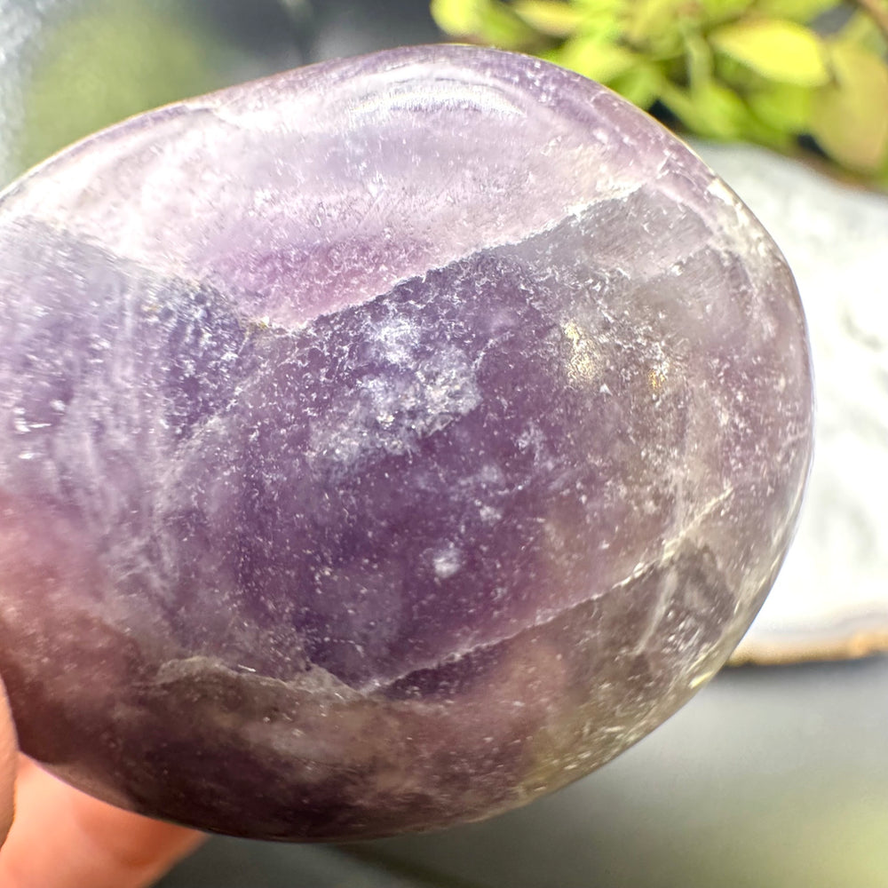Lepidolite Palm Stone
