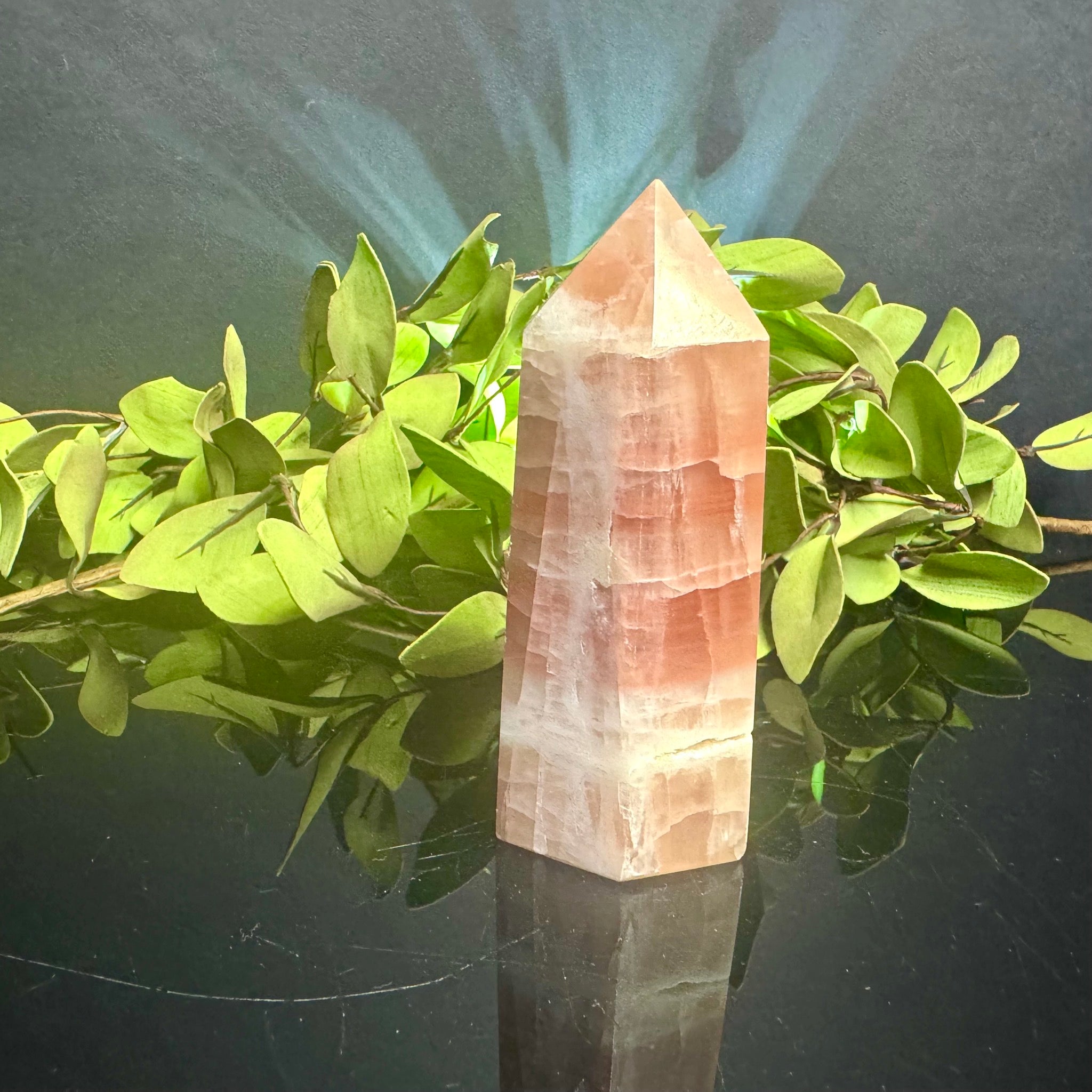 Pink Calcite Tower