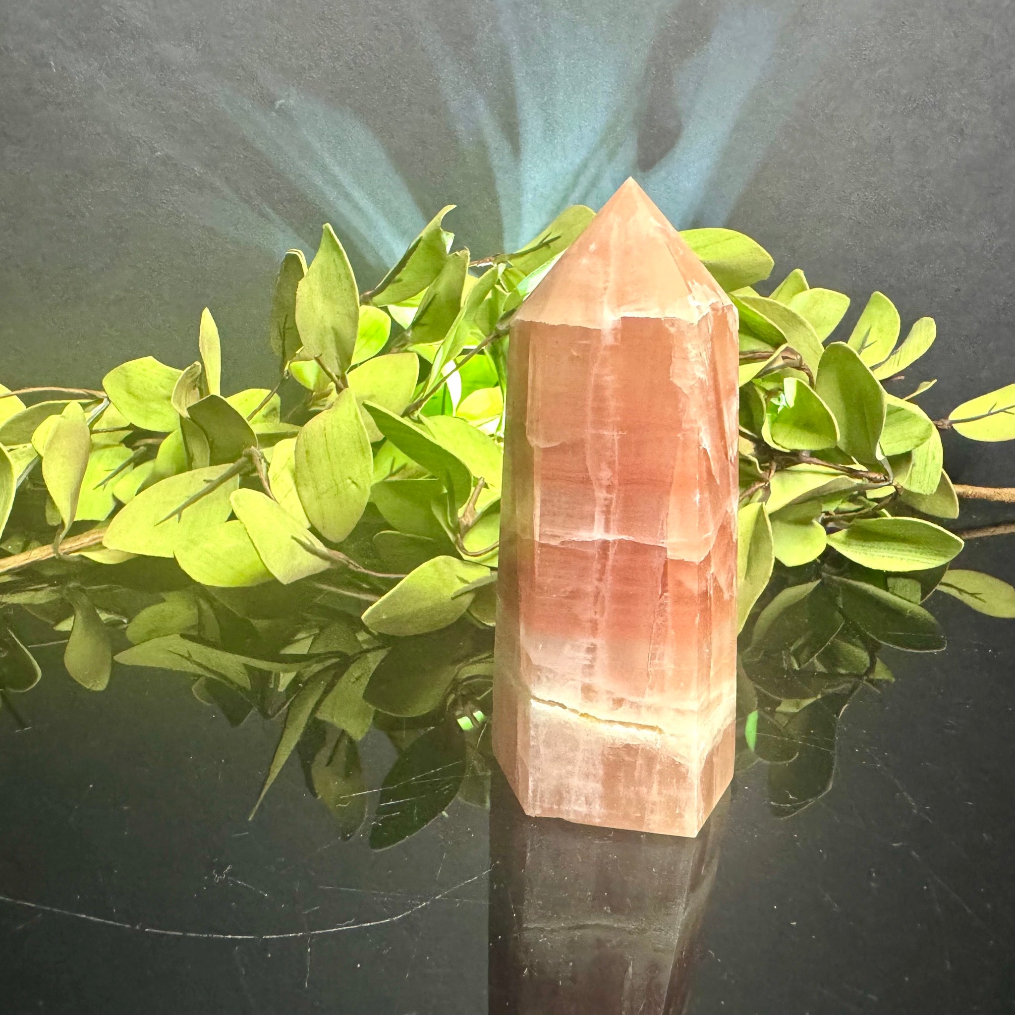 Pink Calcite Tower