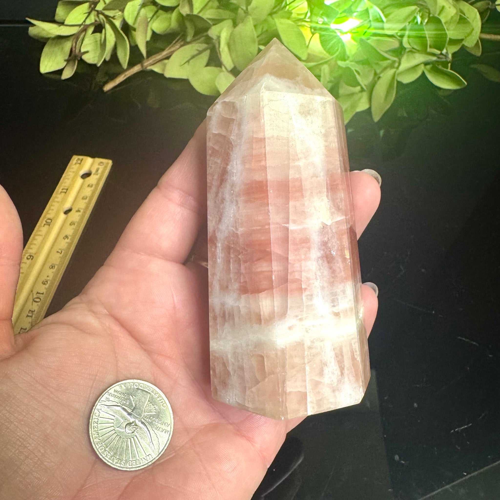Pink Calcite Tower