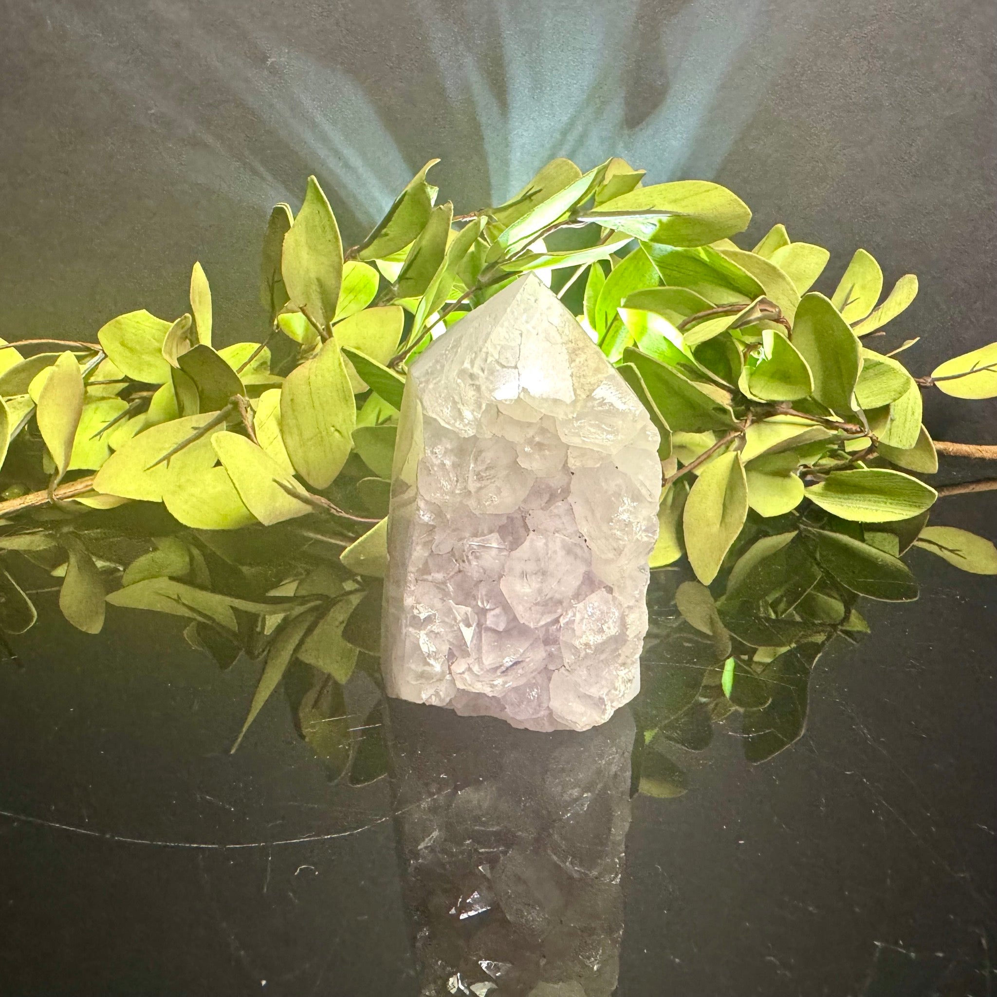 Agate, Quartz and Amethyst Geode Tower