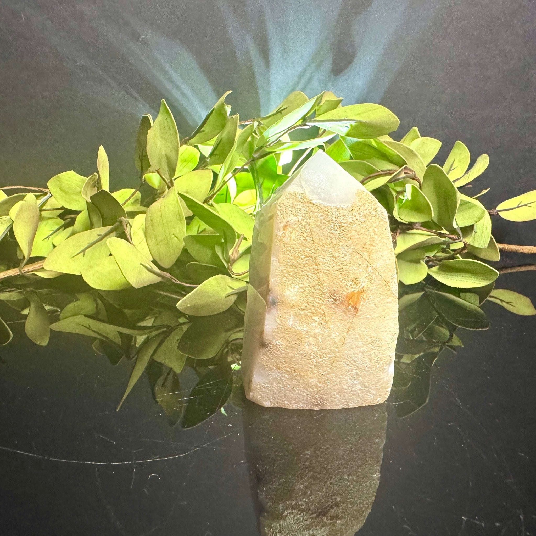 Agate, Quartz and Amethyst Geode Tower