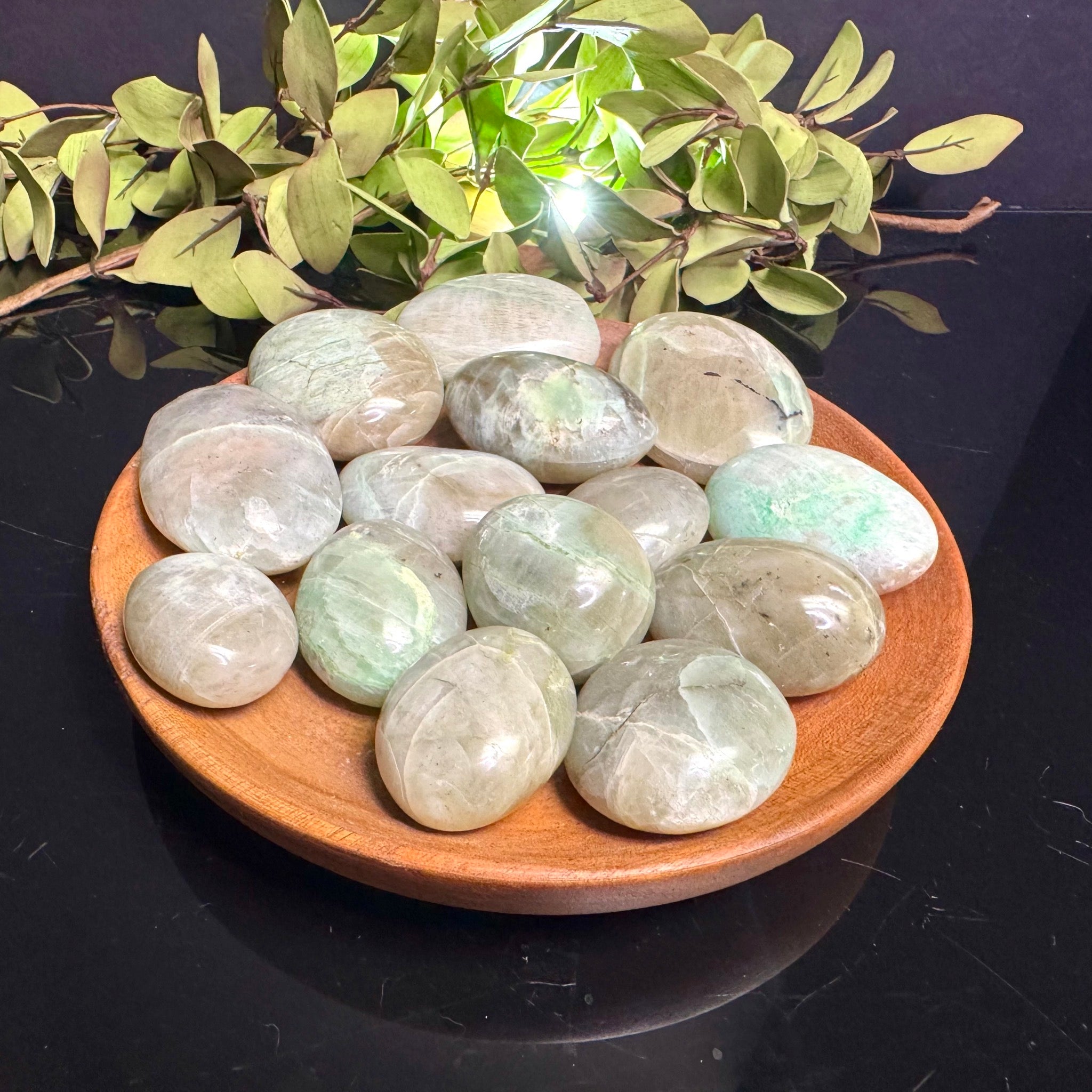 Garnierite Palm Stone
