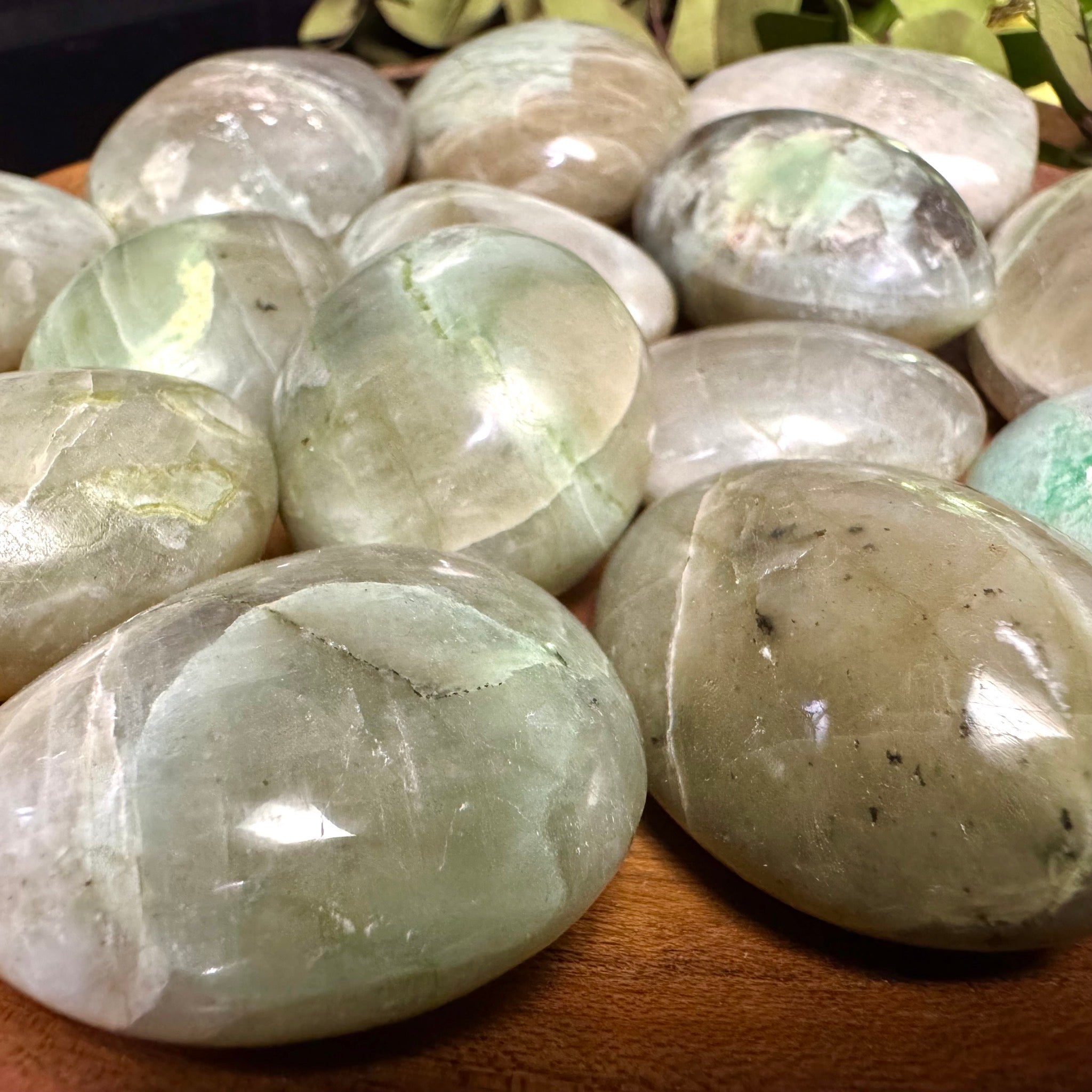 Garnierite Palm Stone
