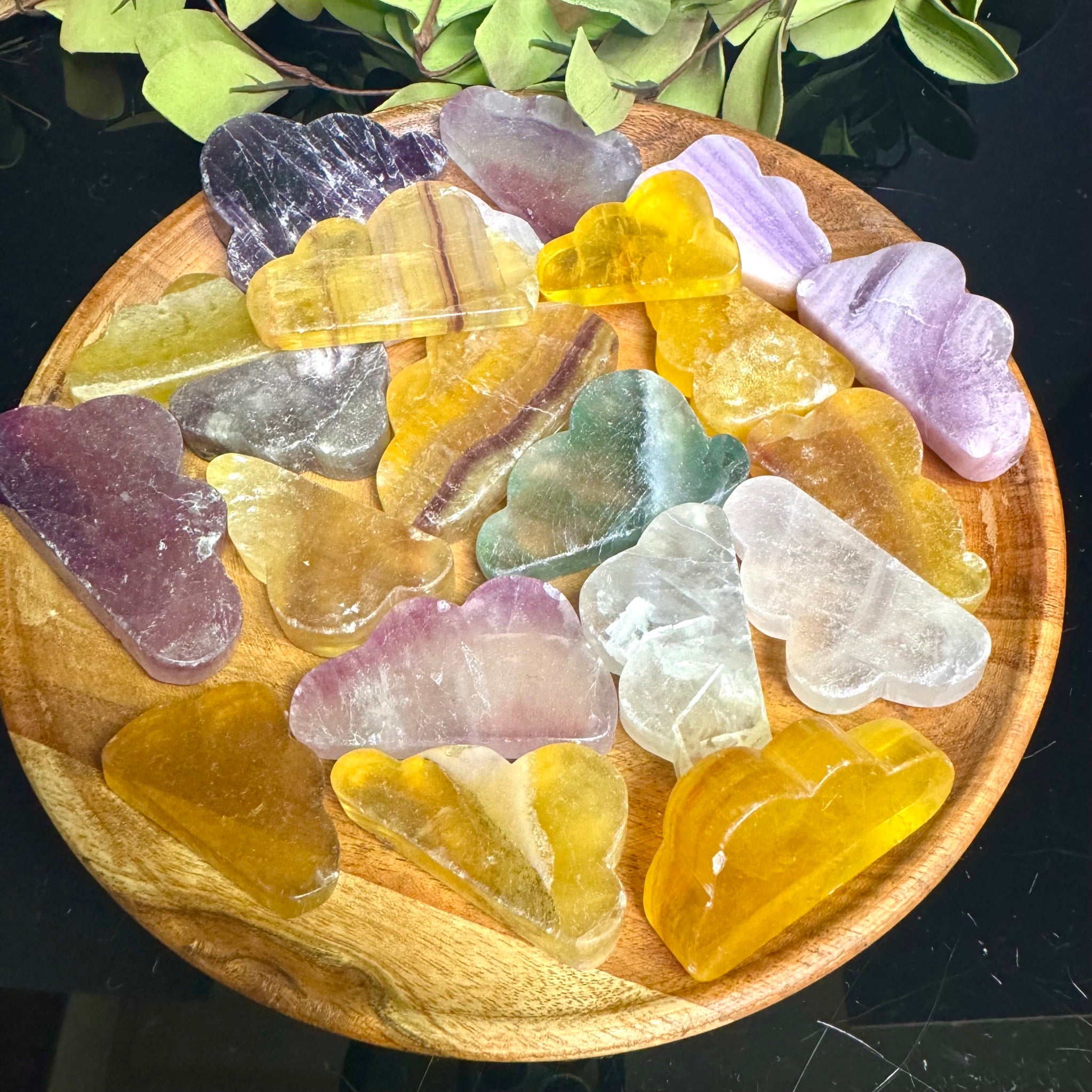 Rainbow Fluorite Carved Cloud
