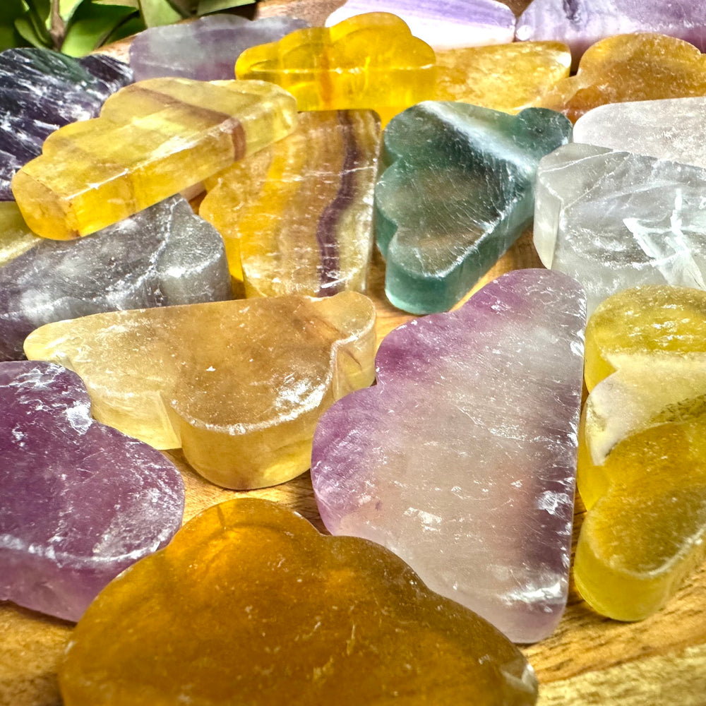Rainbow Fluorite Carved Cloud