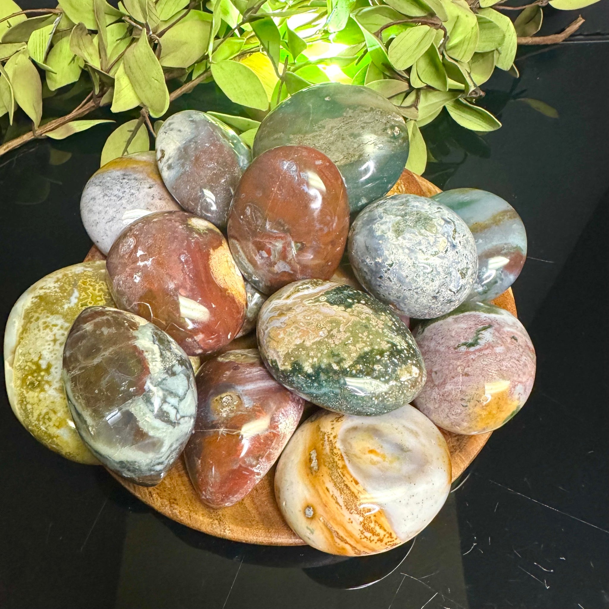 Ocean Jasper Palm Stone