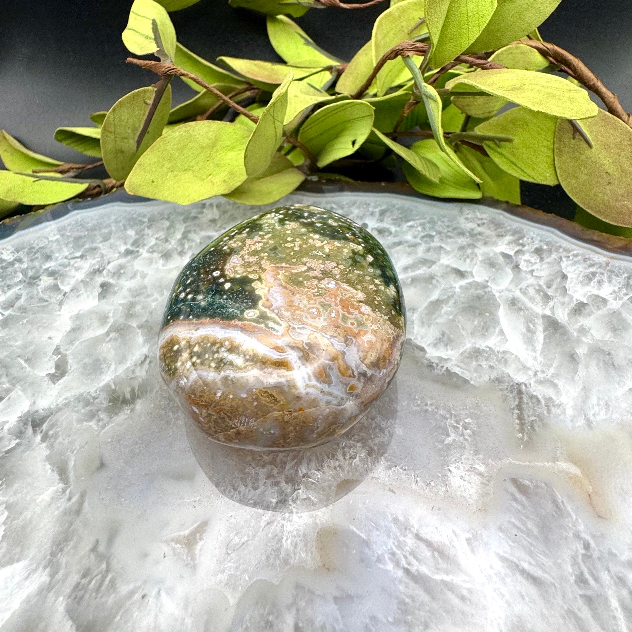 Ocean Jasper Palm Stone
