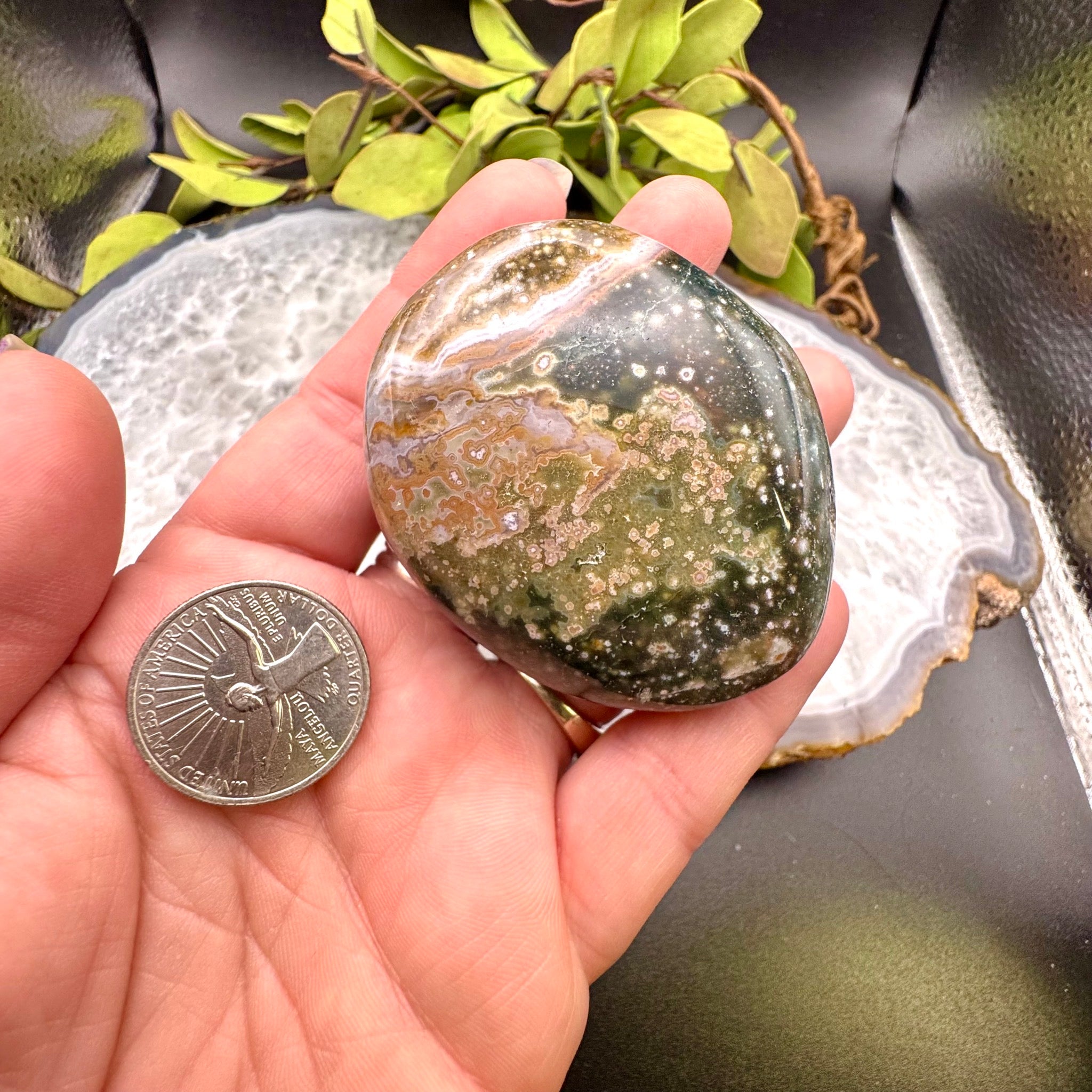 Ocean Jasper Palm Stone