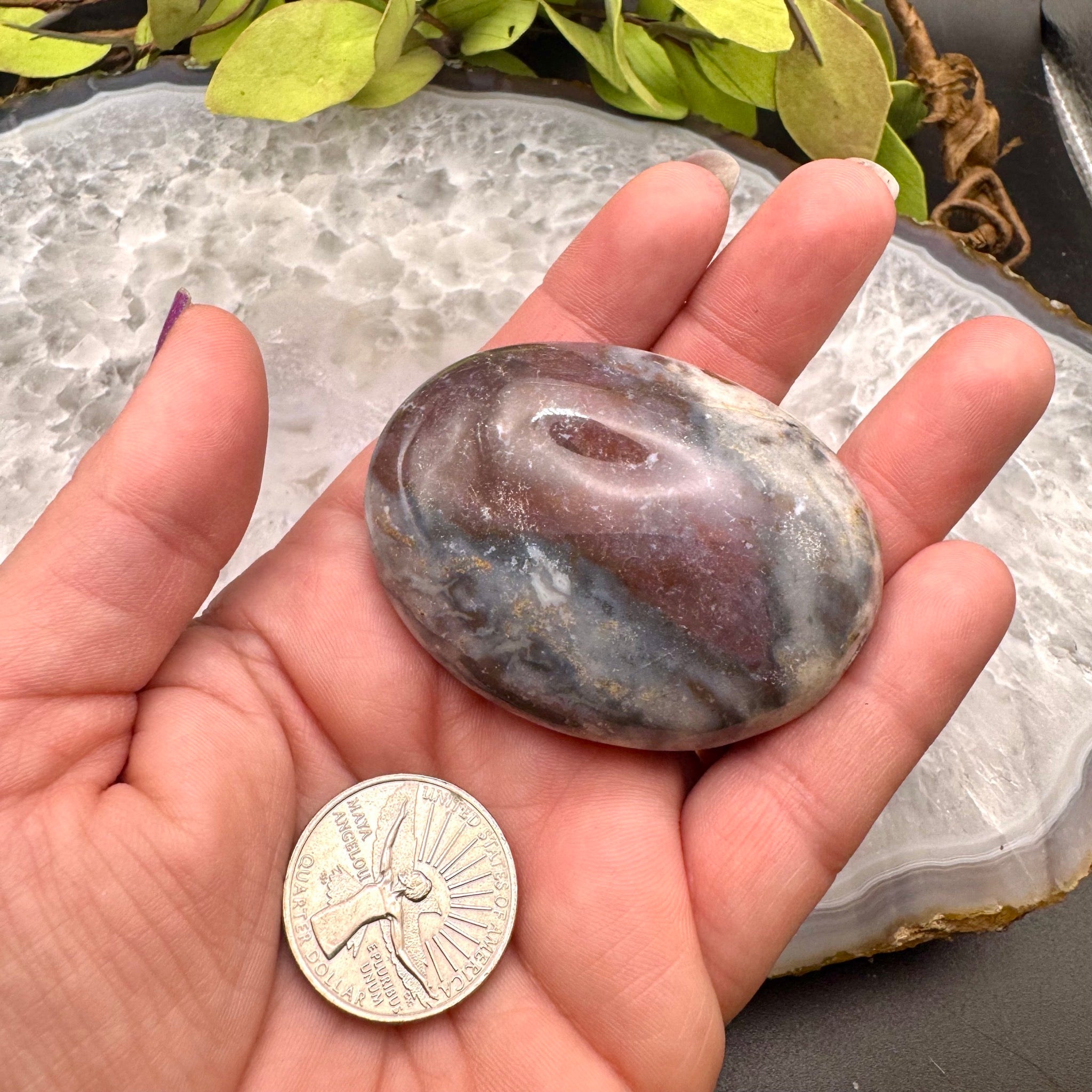 Ocean Jasper Palm Stone