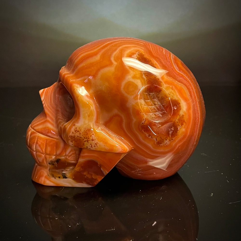 Carnelian Skull