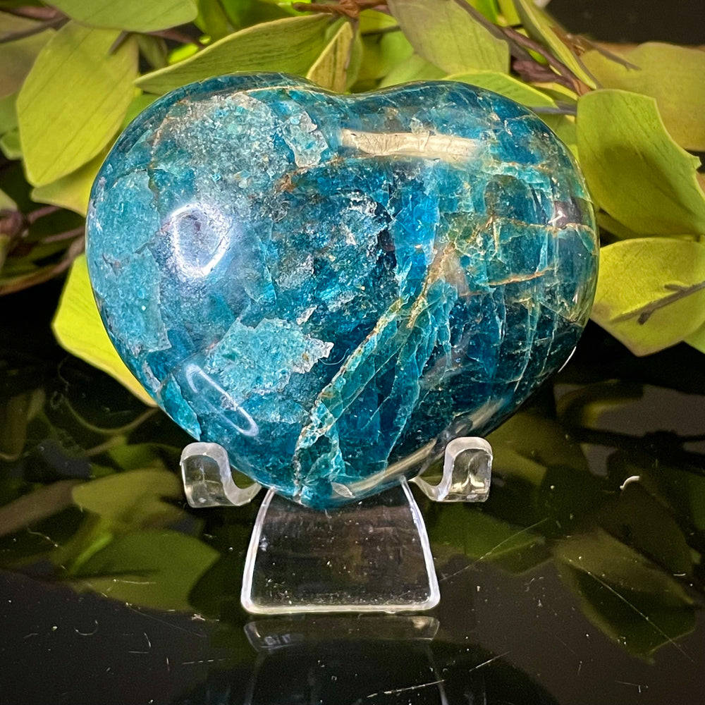 Blue Apatite Heart