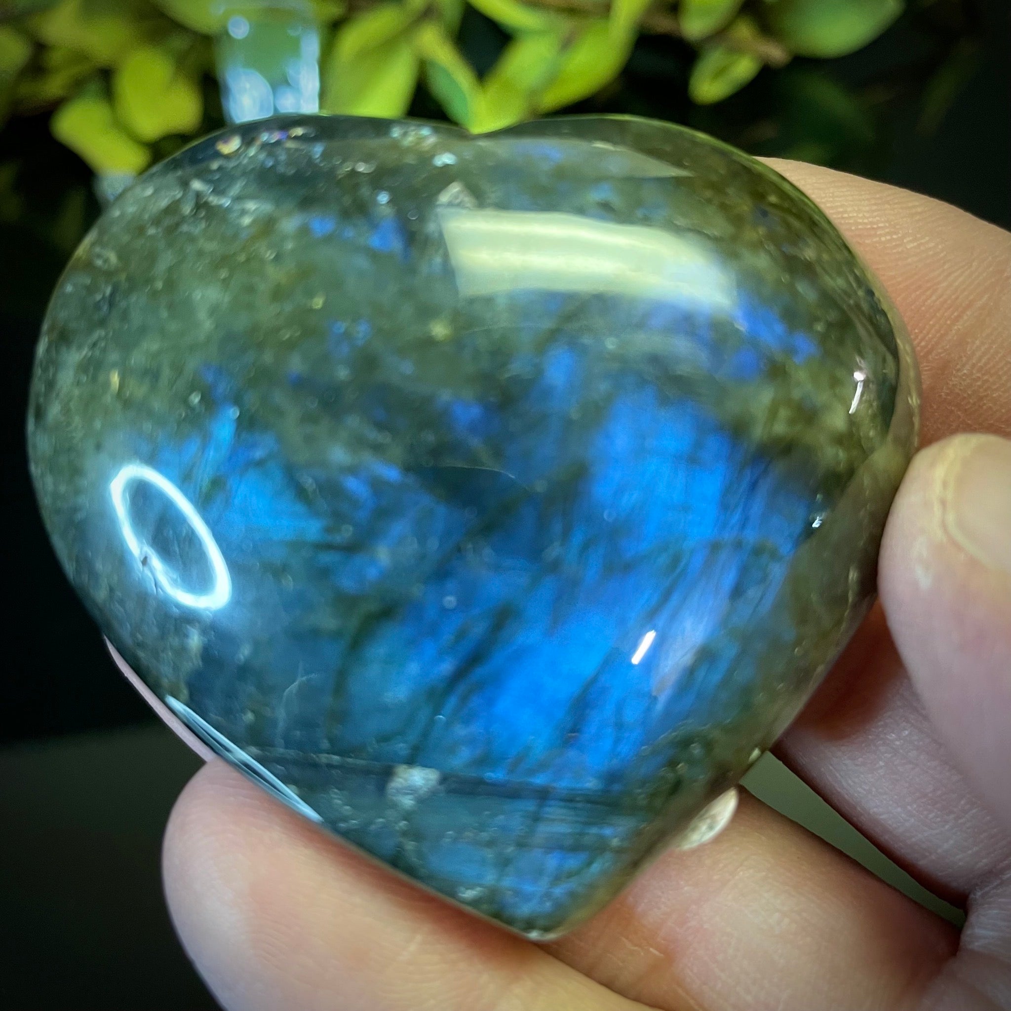 Labradorite Heart