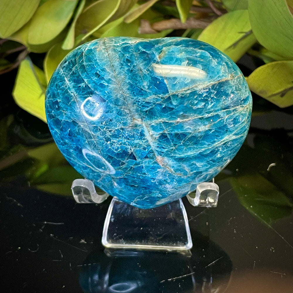Blue Apatite Heart