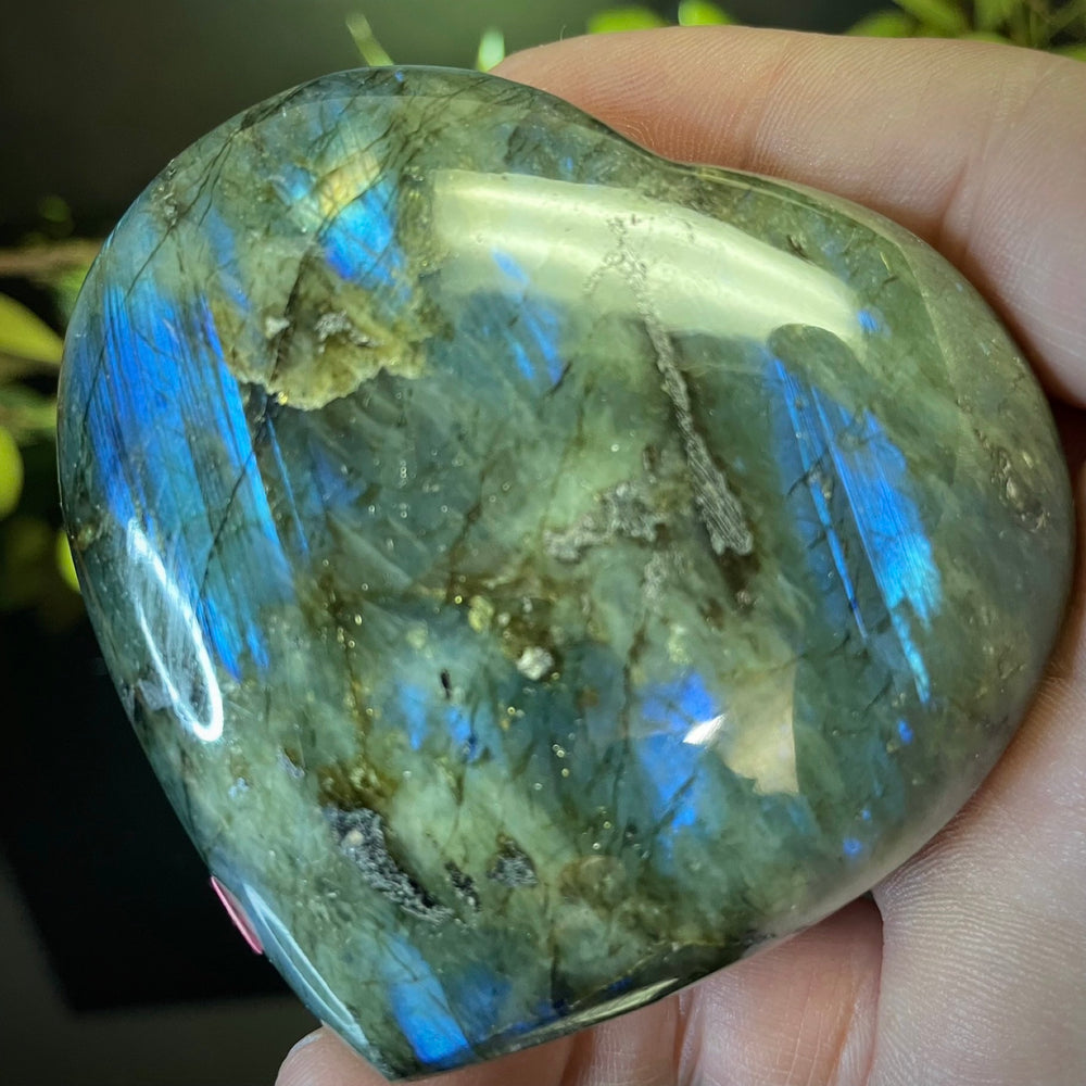 Labradorite Heart