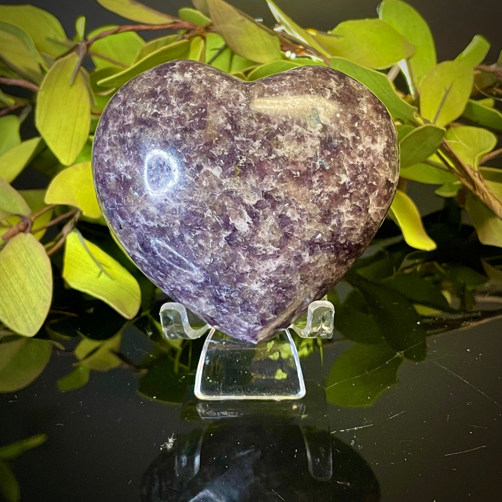 Lepidolite Heart