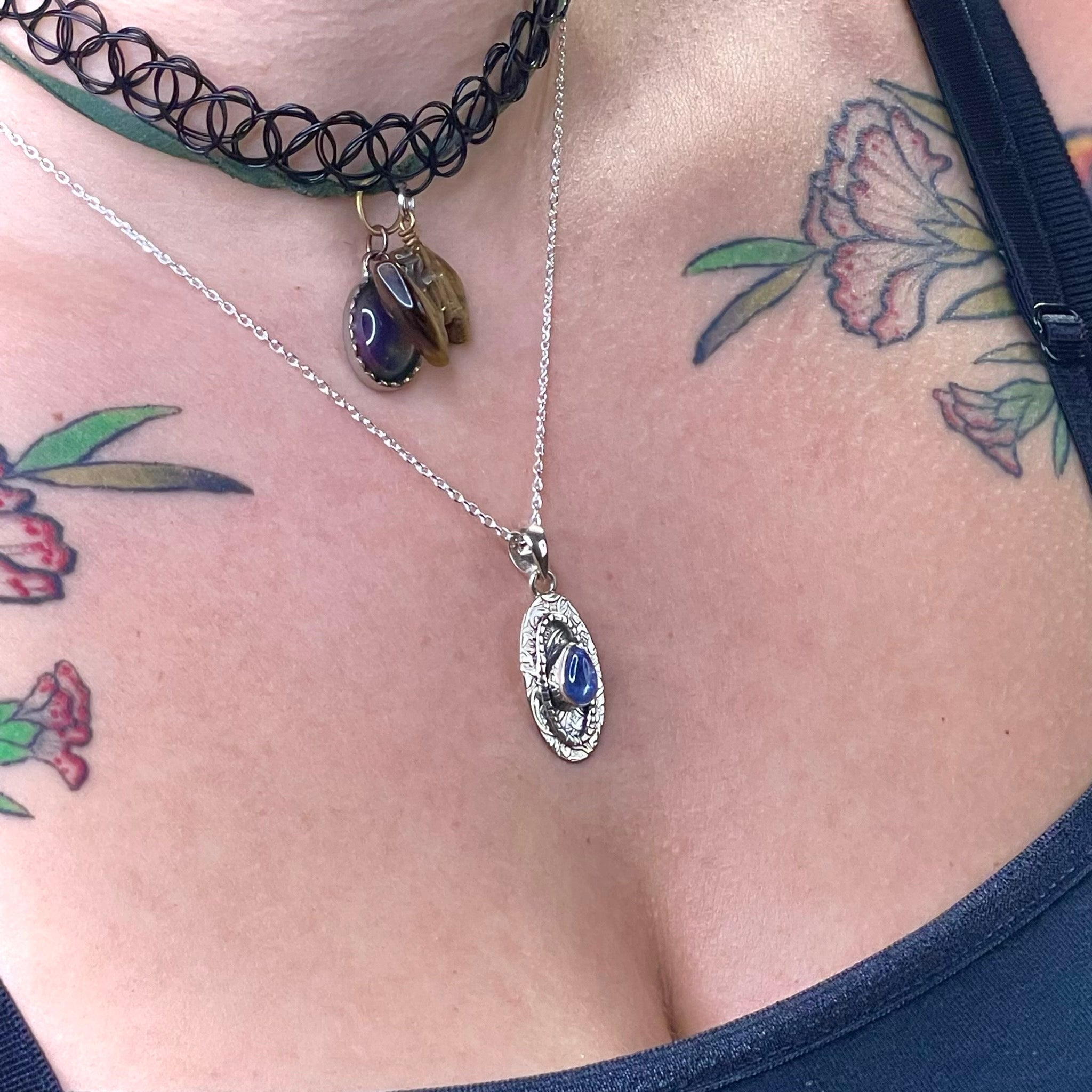 Tanzanite Pendant Sterling Silver