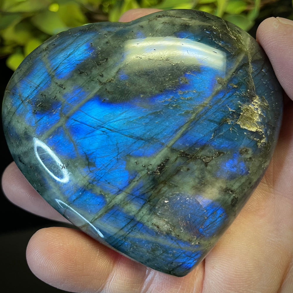 Labradorite Heart