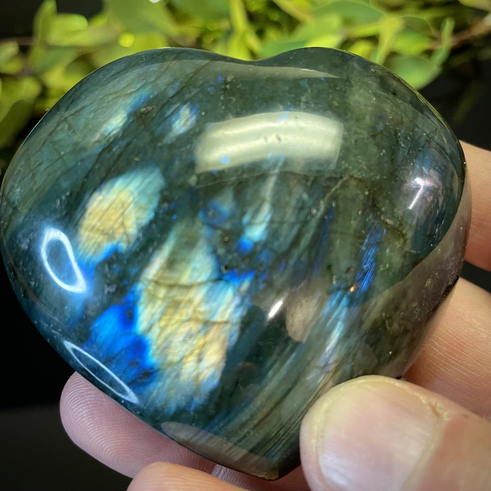 Labradorite Heart