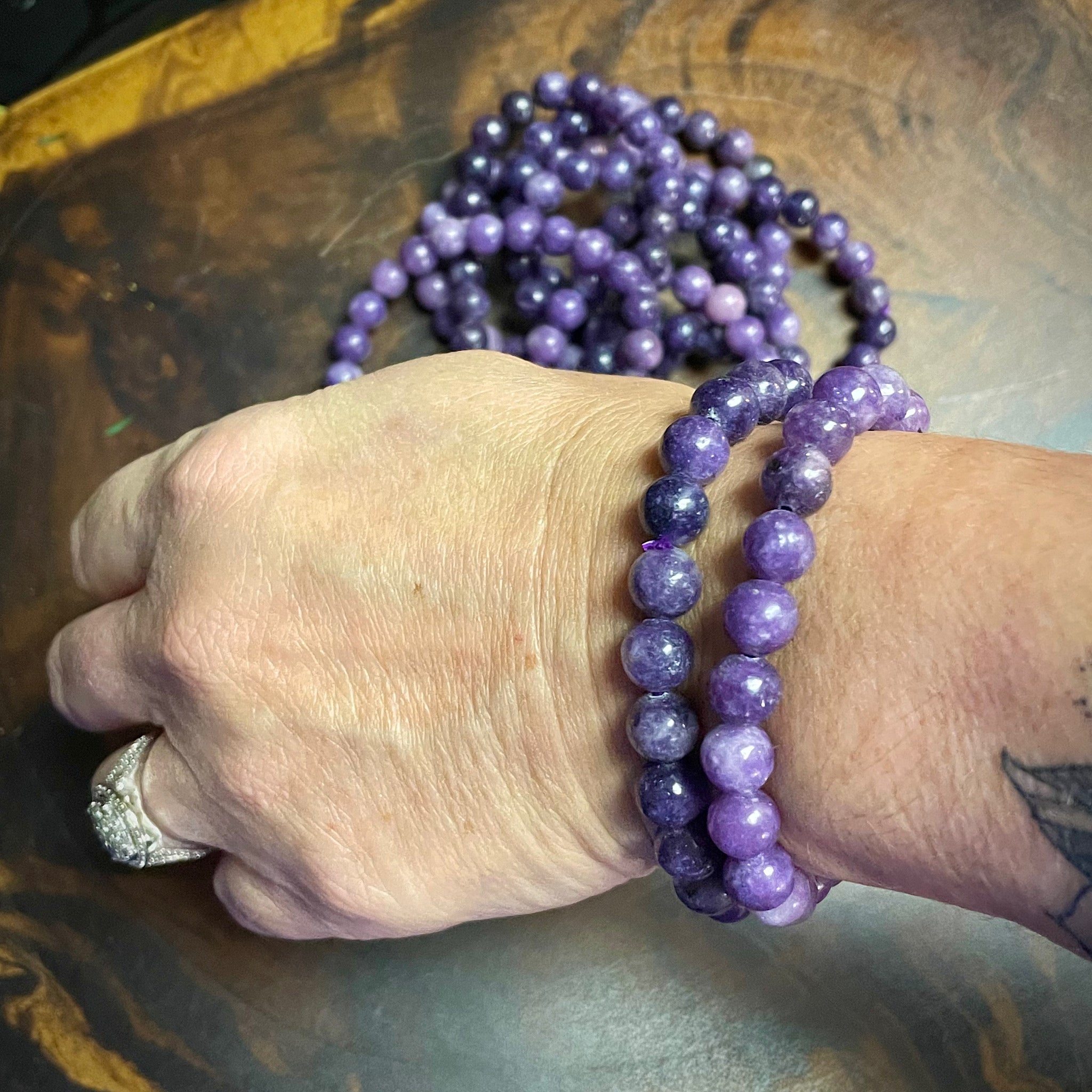 Lepidolite Stretch Bracelet