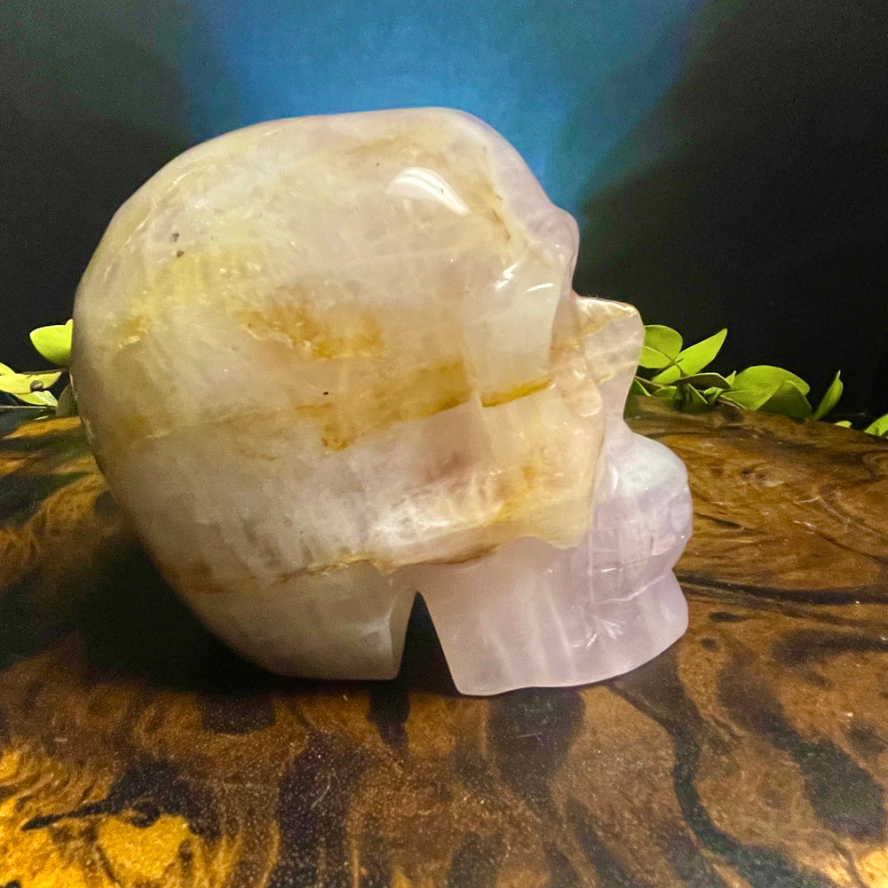 Rose Quartz Skull