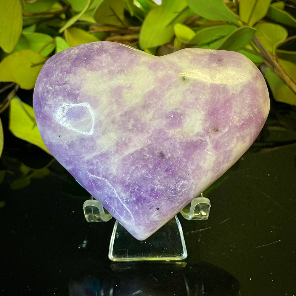 Lepidolite Heart