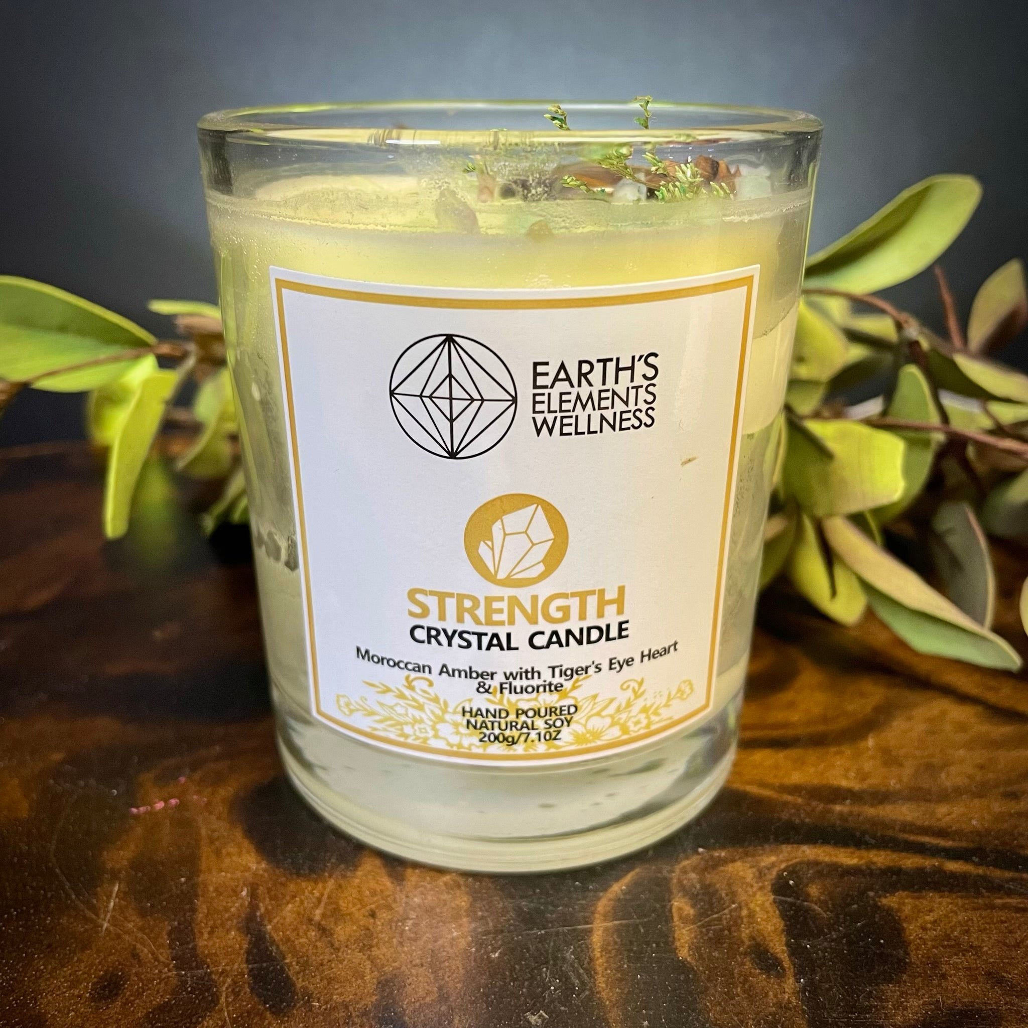 Strength Crystal Candle