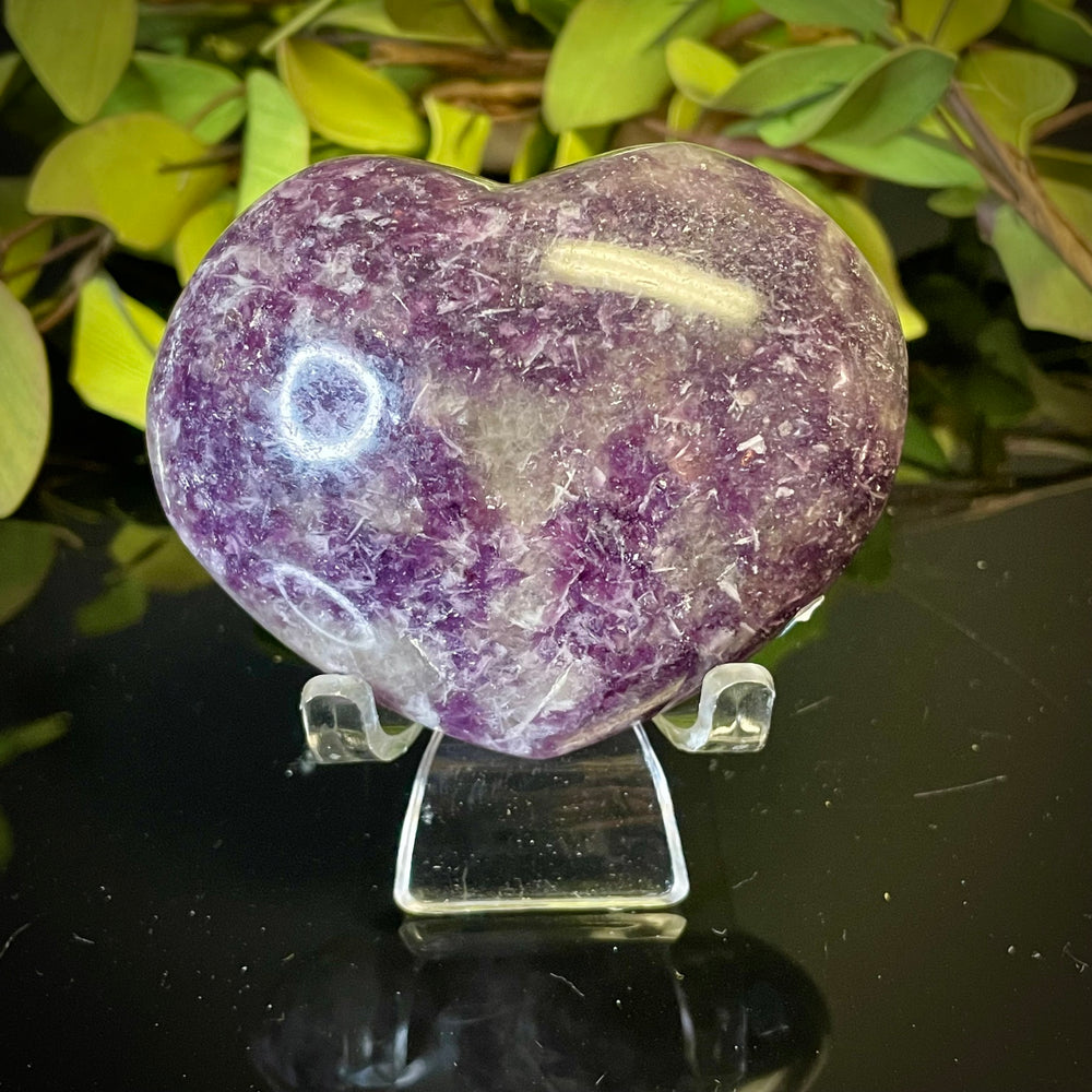 Lepidolite Heart
