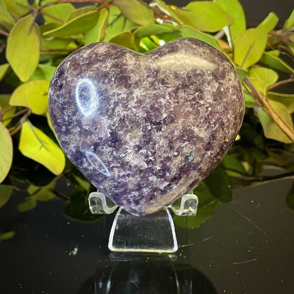 Lepidolite Heart