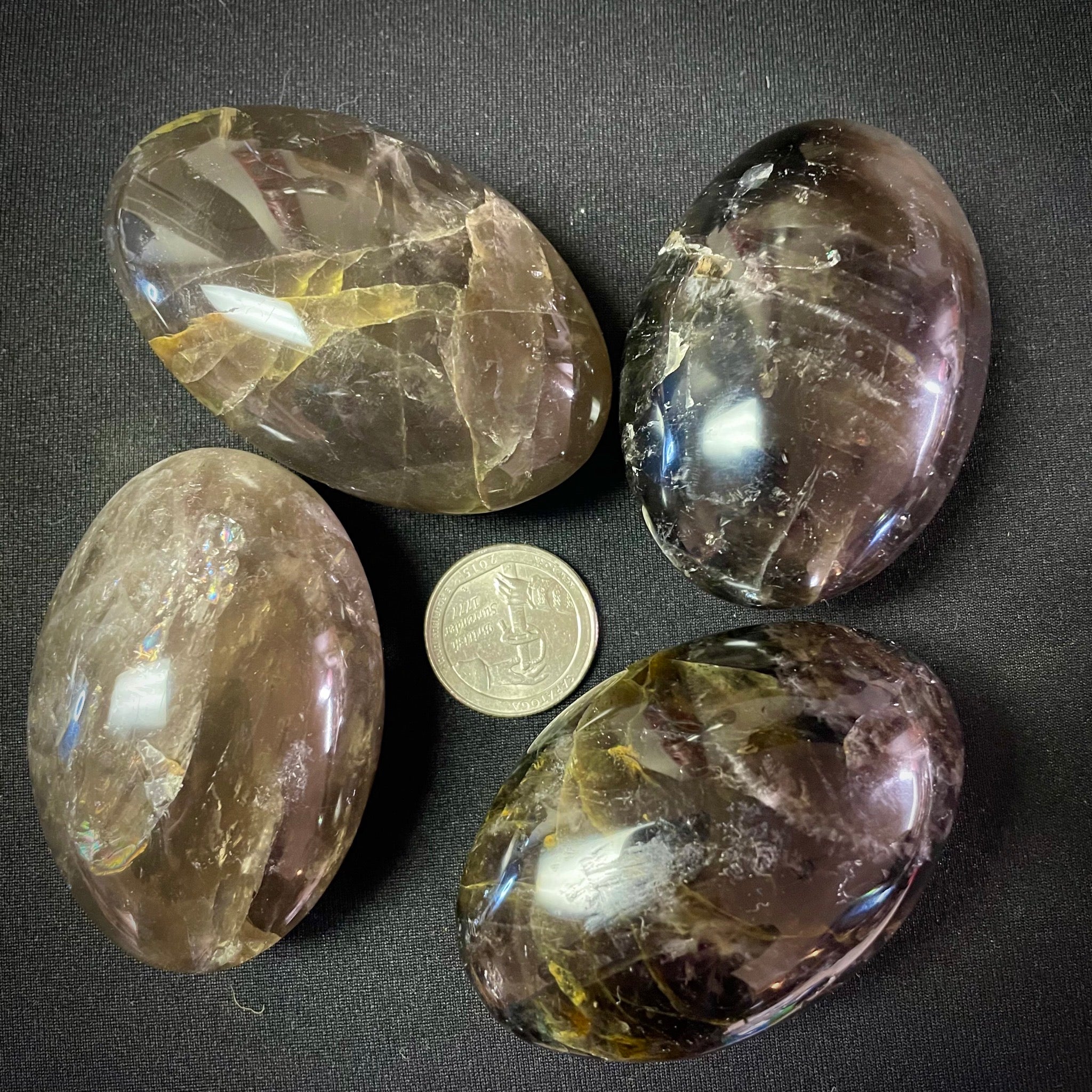 Smoky Quartz Palm Stone