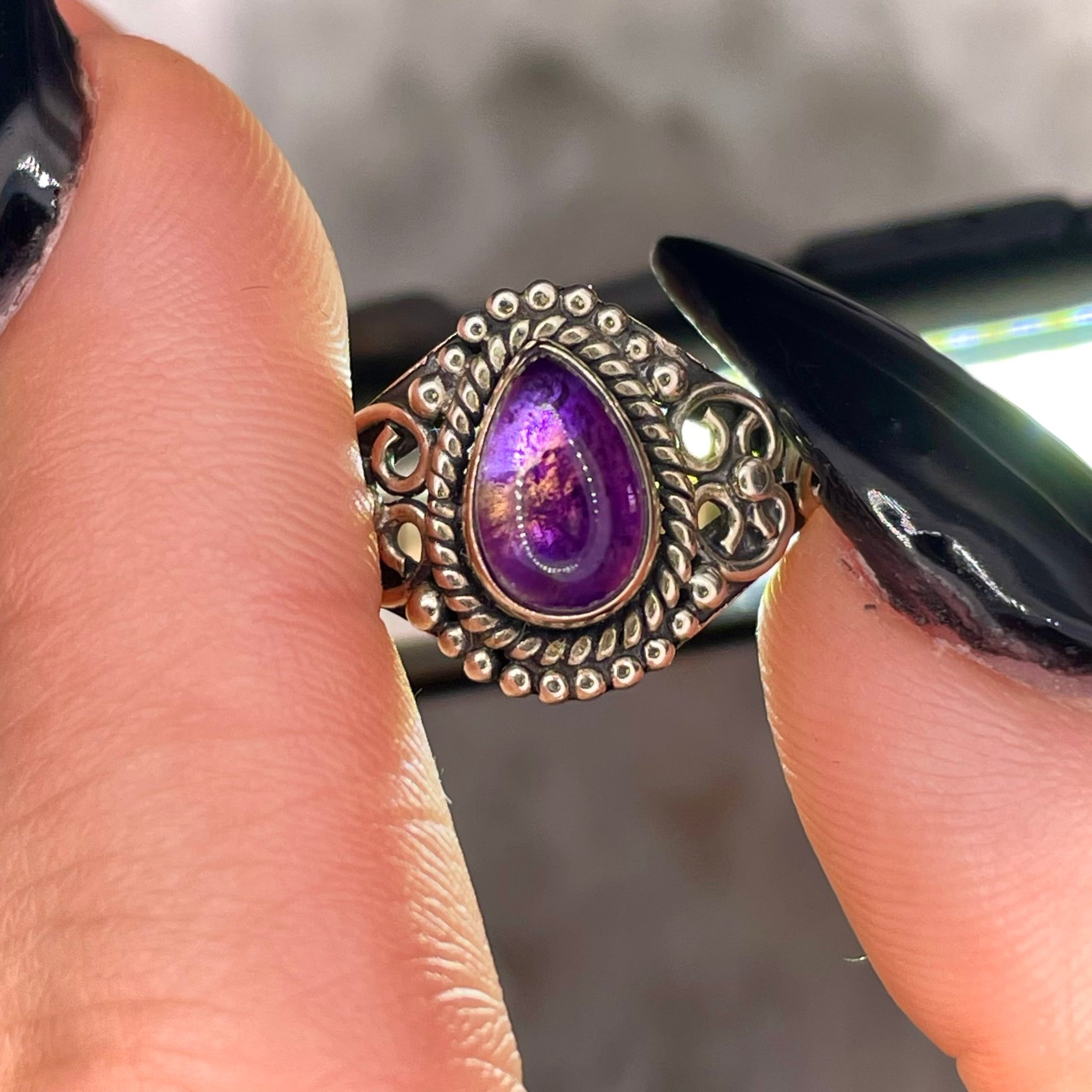 Amethyst Sterling Silver Ring