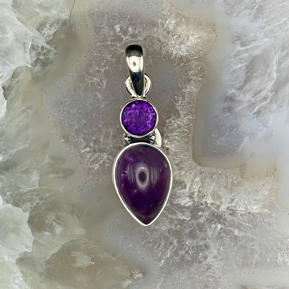 Amethyst Pendant Sterling Silver