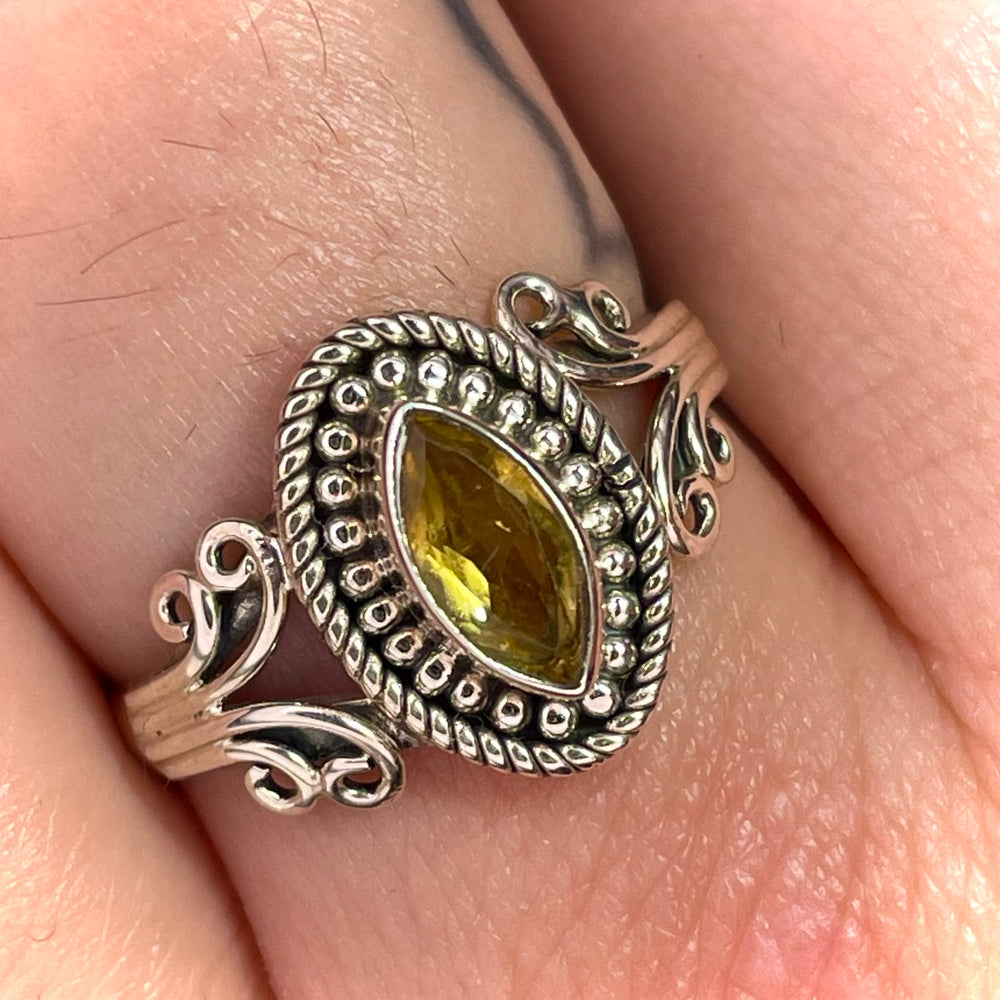 Citrine Ring Sterling Silver