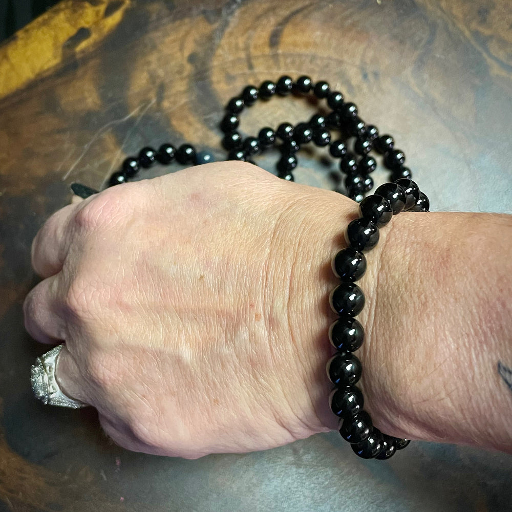 Black Tourmaline Stretch Bracelet