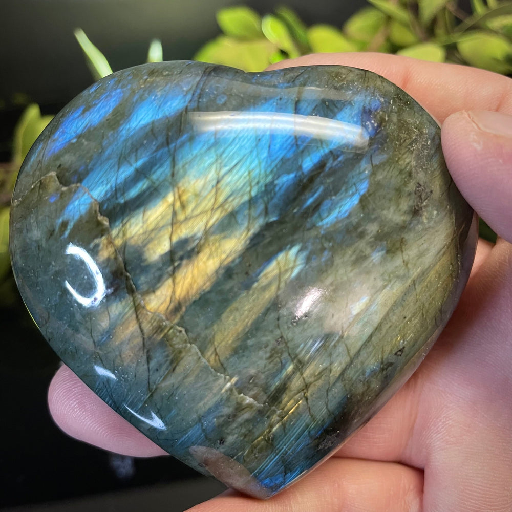 Labradorite Heart