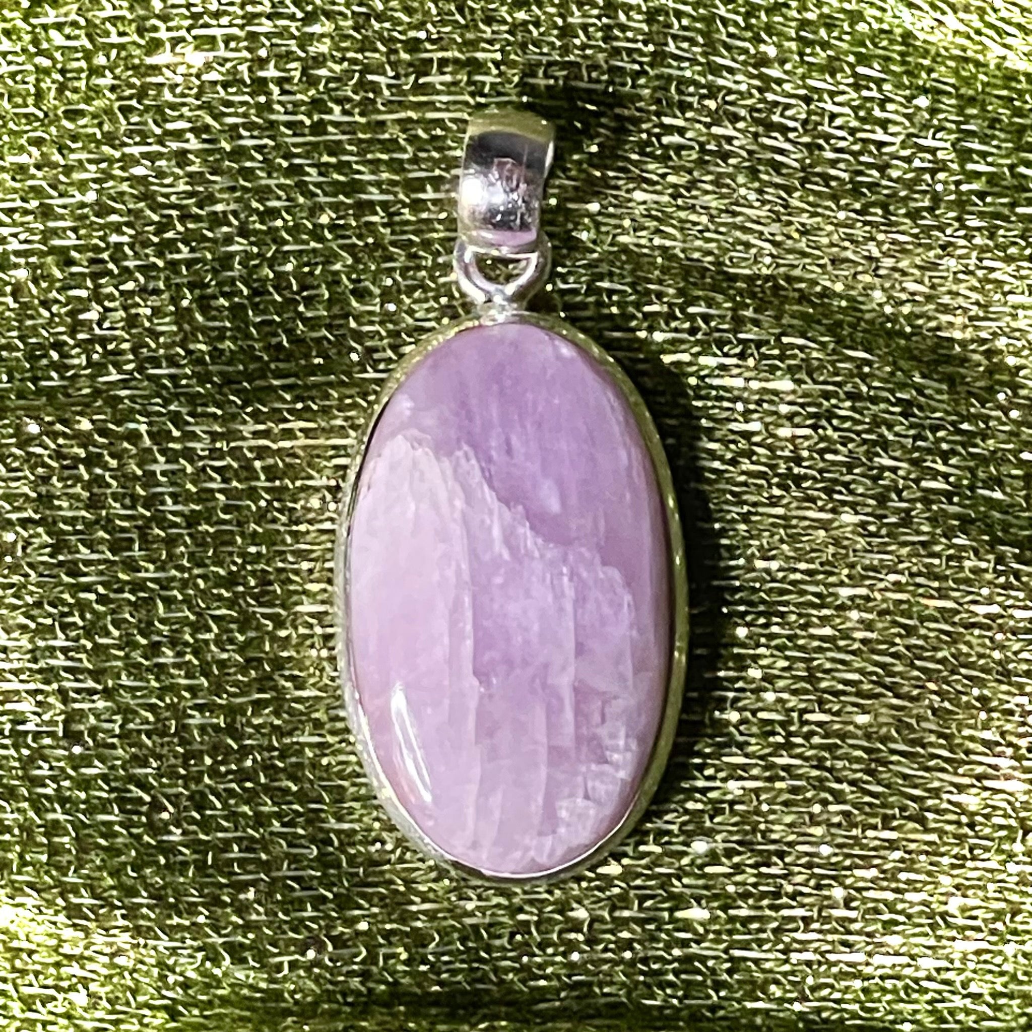 Kunzite Pendant Sterling Silver