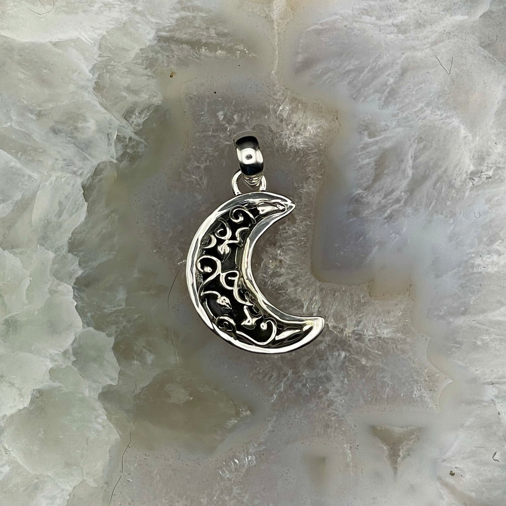 Moon Pendant Sterling Silver