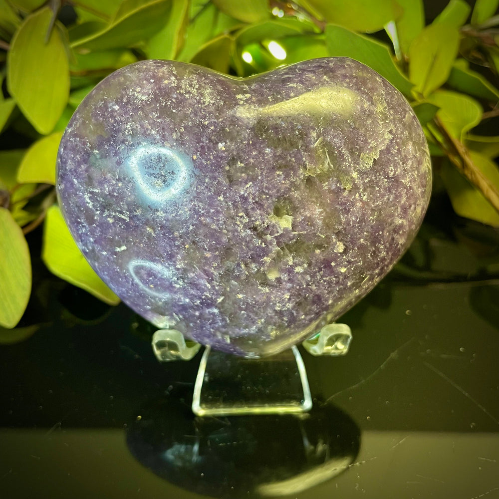 Lepidolite Heart