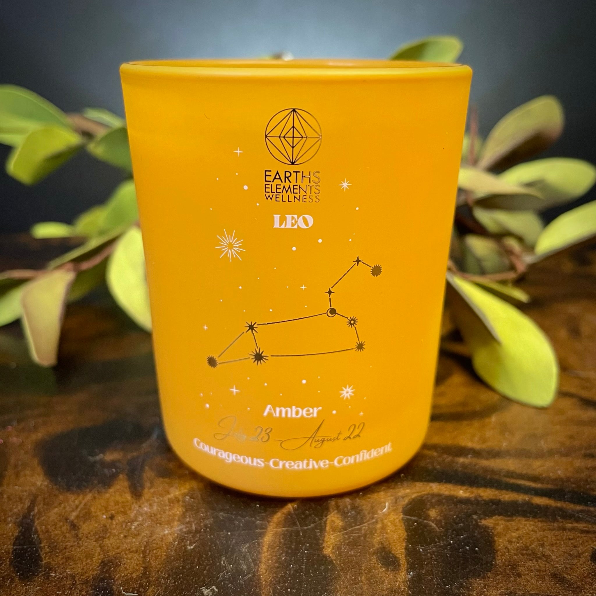 Leo Zodiac Candle