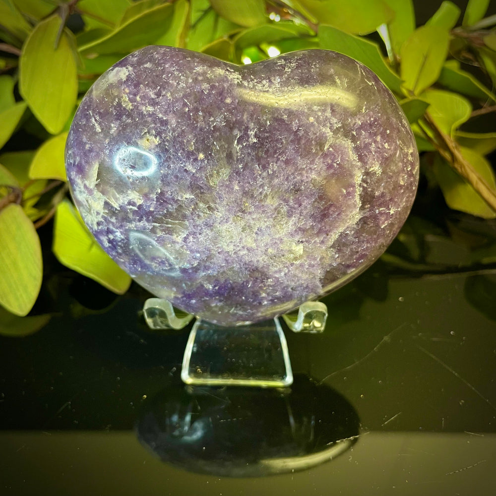 Lepidolite Heart