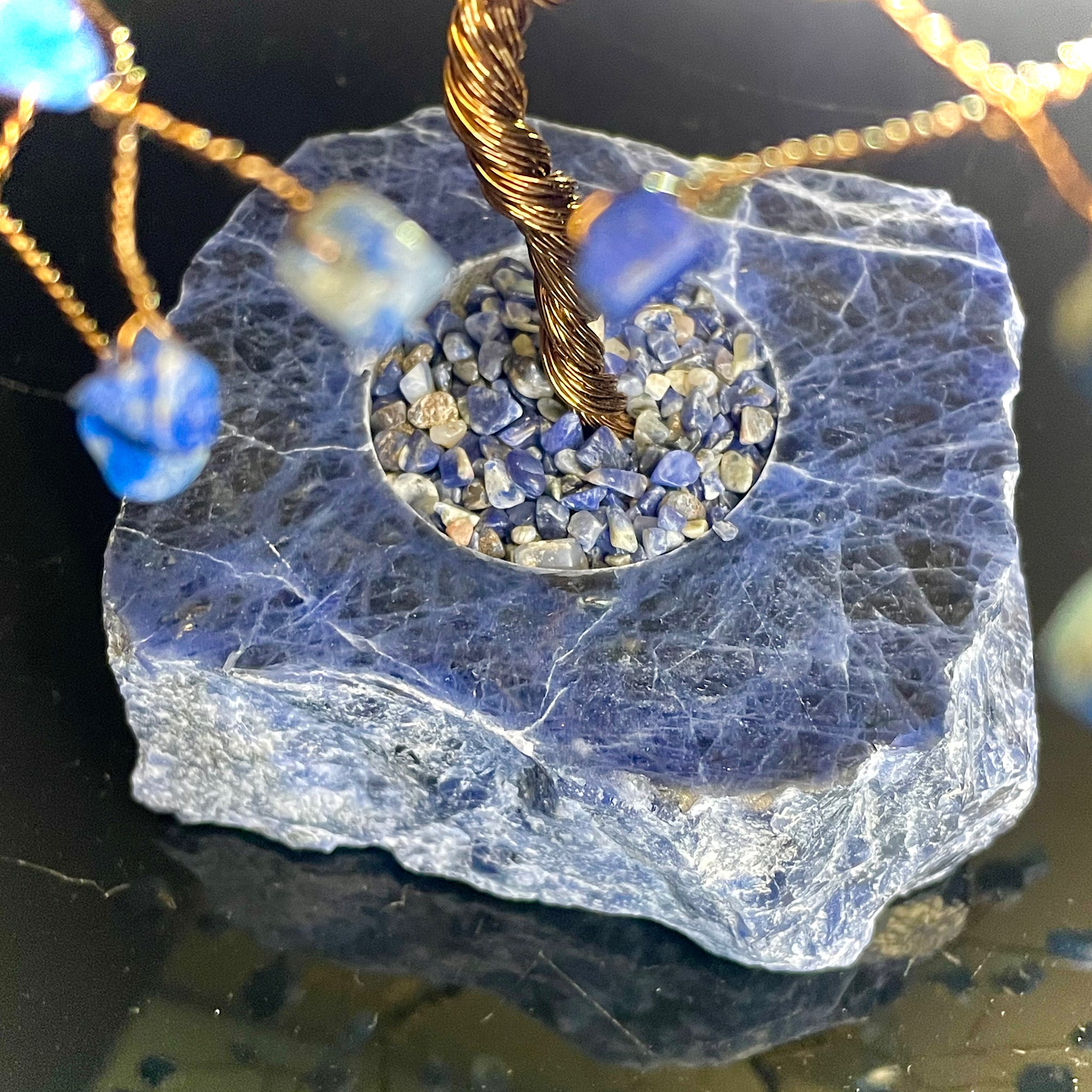 Lapis Lazuli on Sodalite Mojo Tree